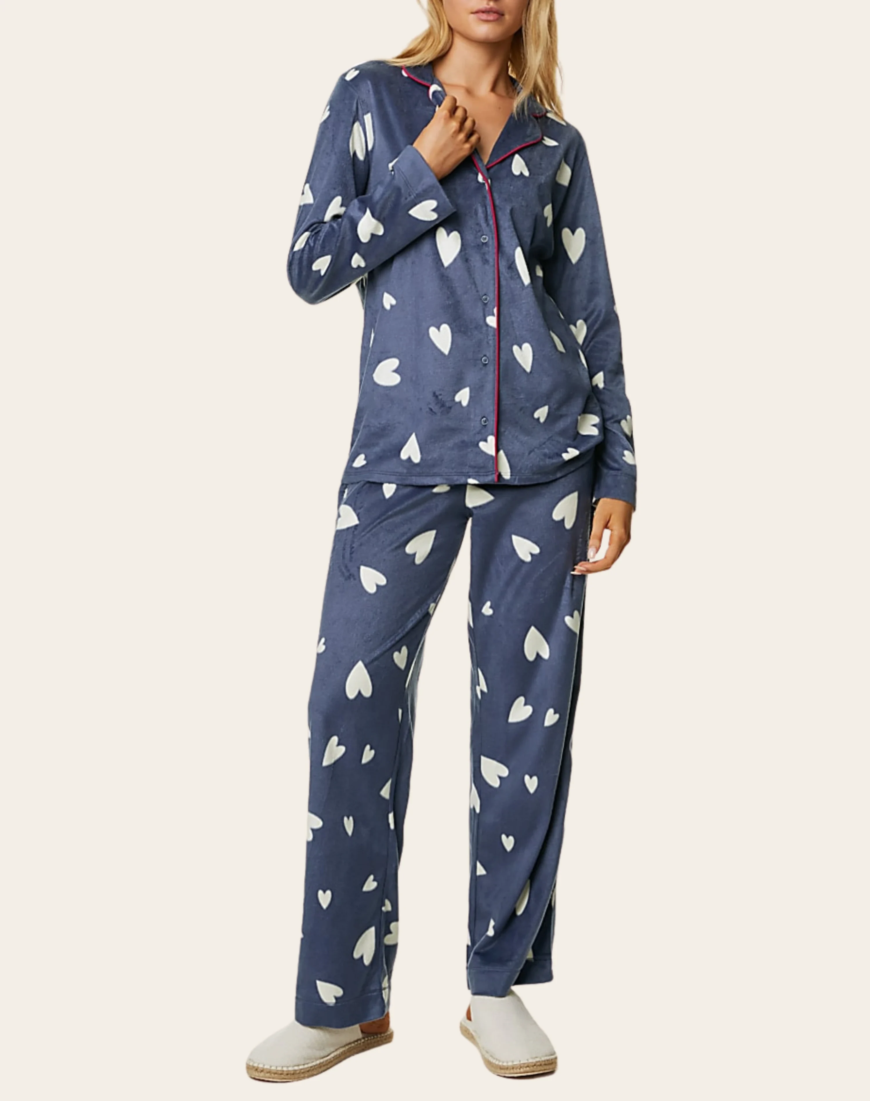 Twilight Heart Print Pajama Set