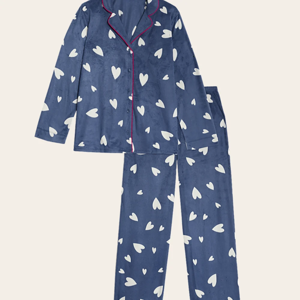 Twilight Heart Print Pajama Set