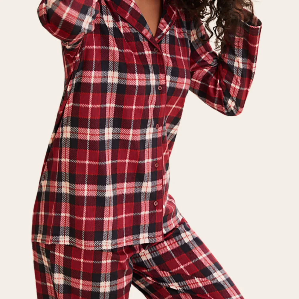 Winterberry Checks Fleece Set