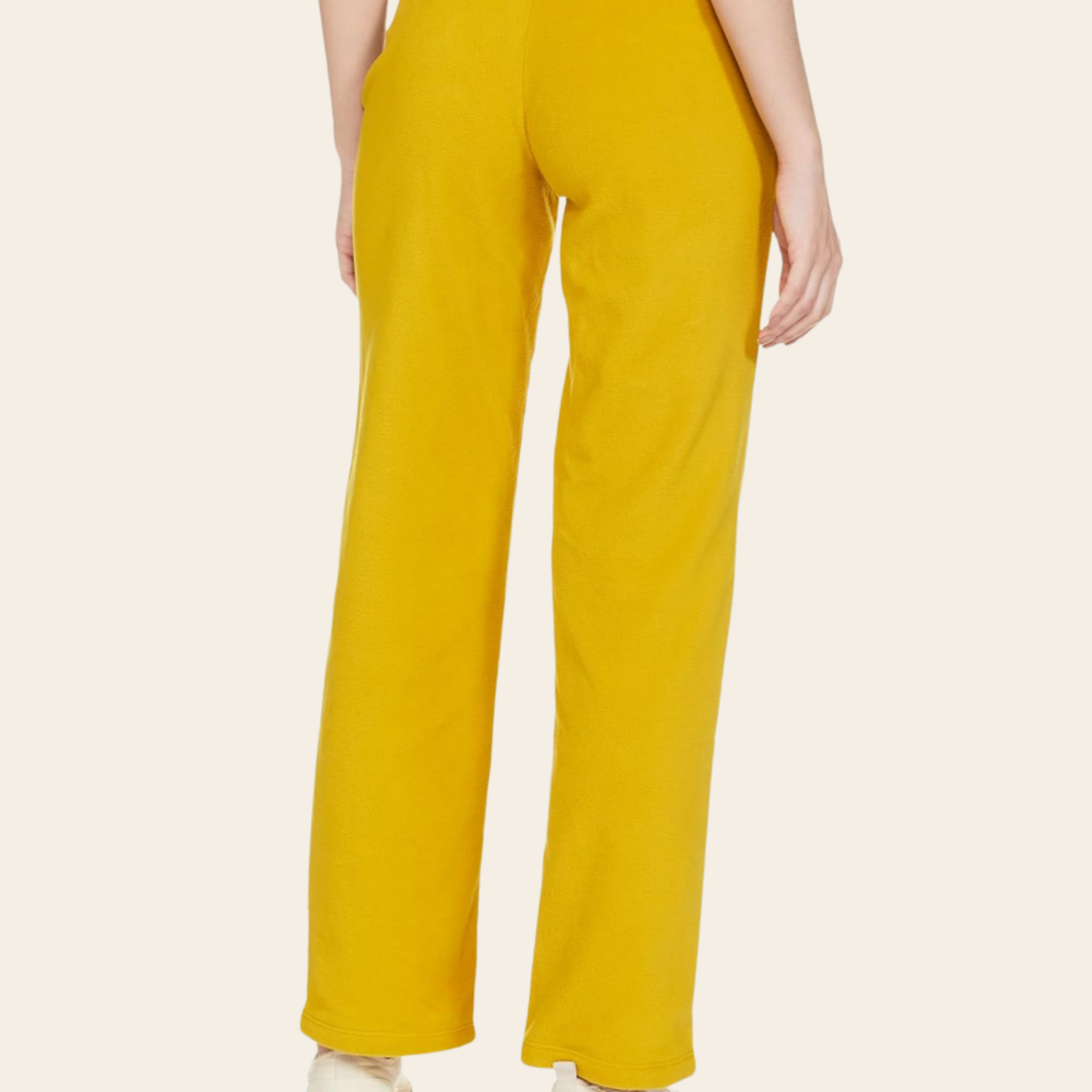 Yellow Fleece Lounge Bottoms