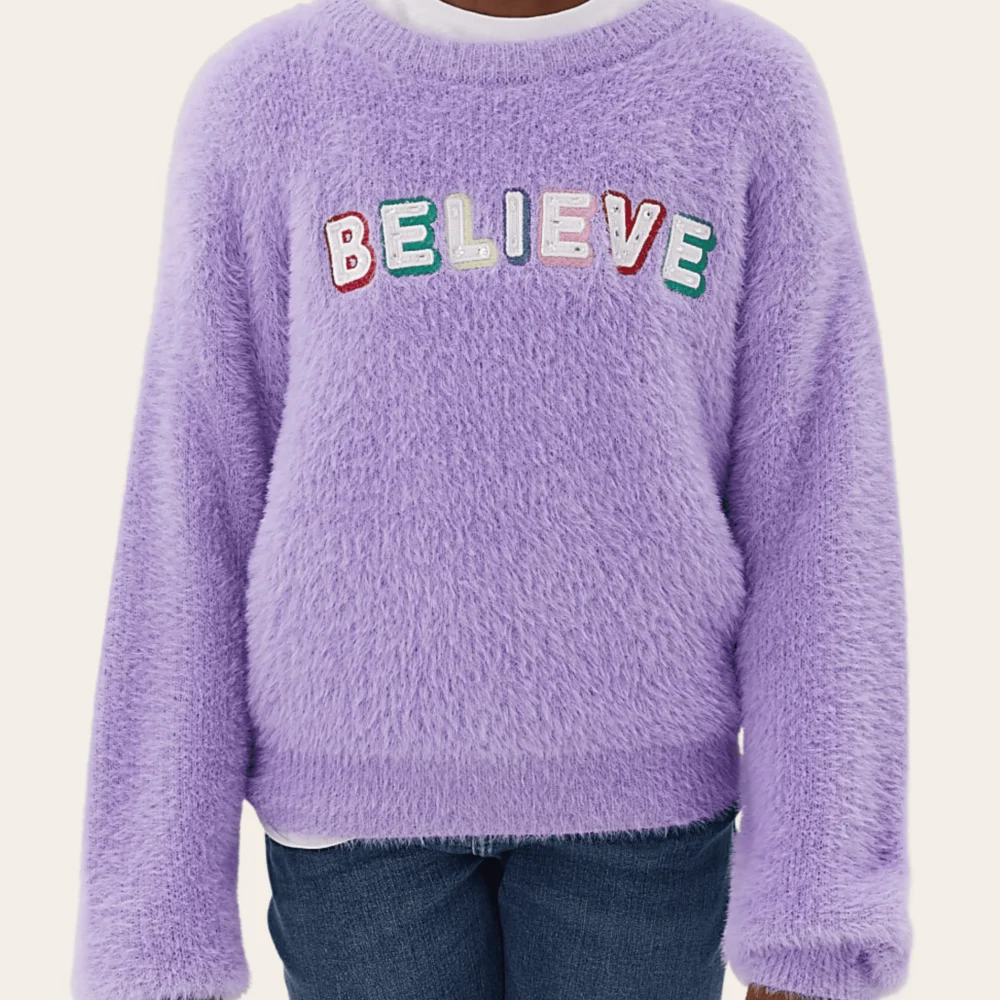 ✨ Believe Fluffy Winter Jumper
