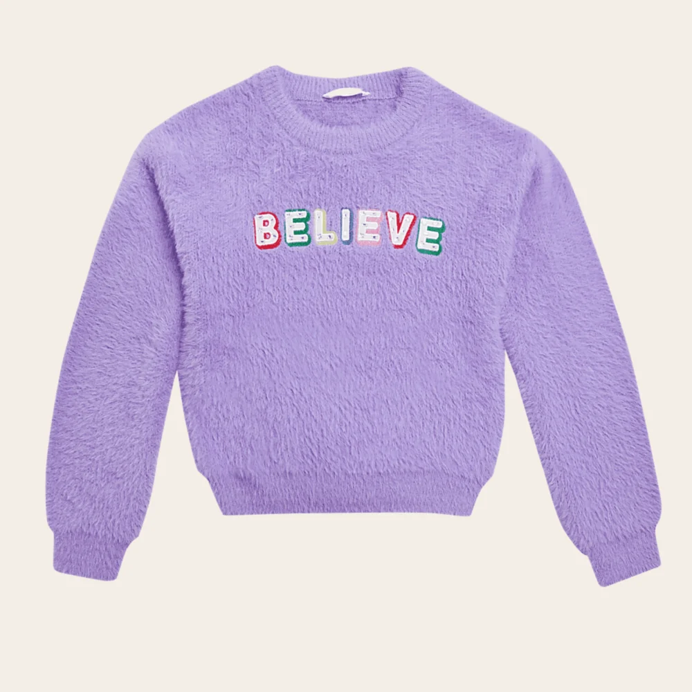 ✨ Believe Fluffy Winter Jumper