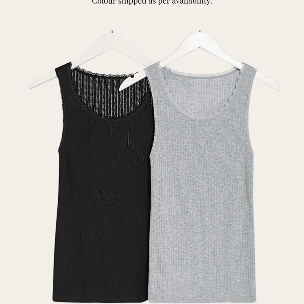3a Ribbed Sleeveless Thermal – Pack of 2