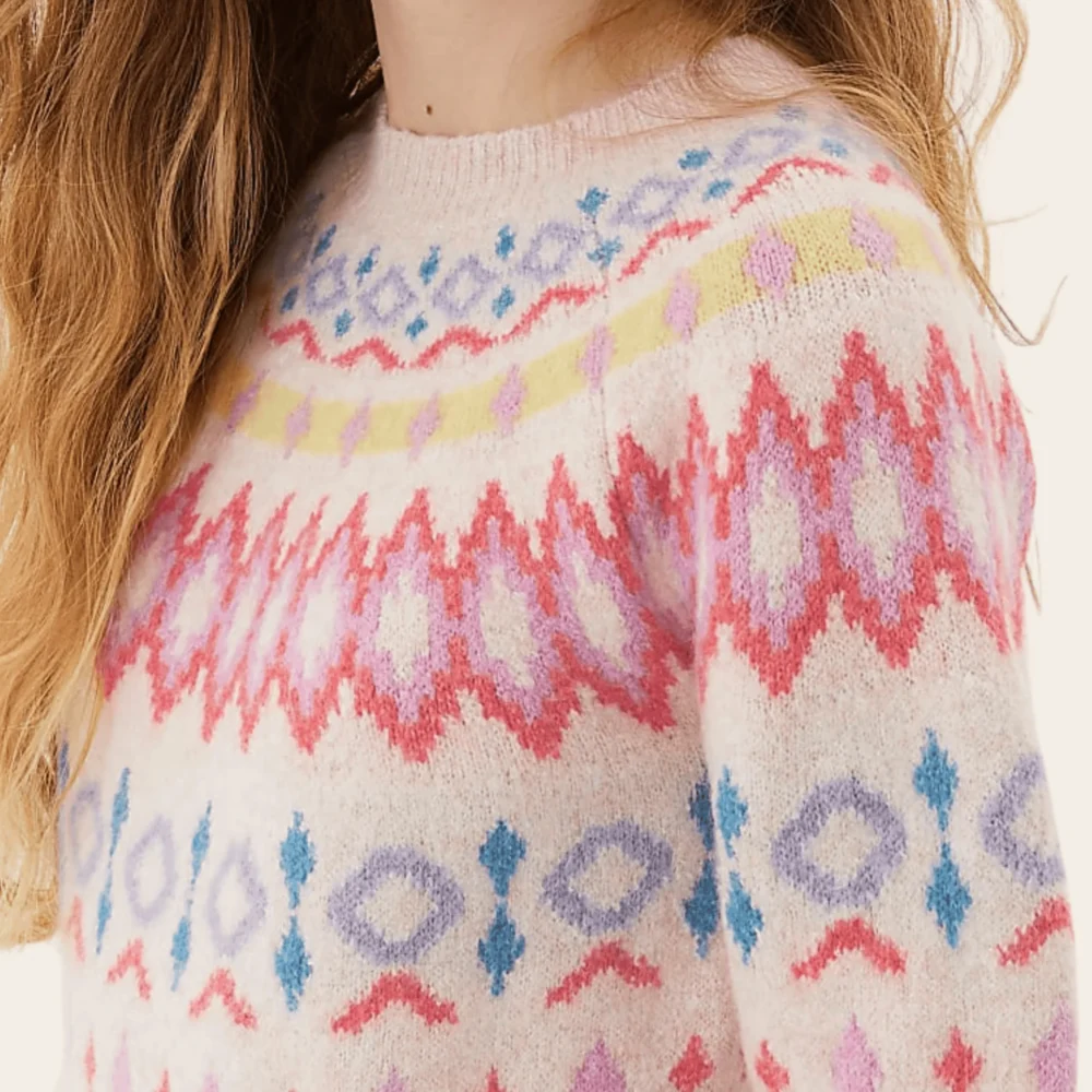 🌈 Bright Fair Isle Knit Jumper