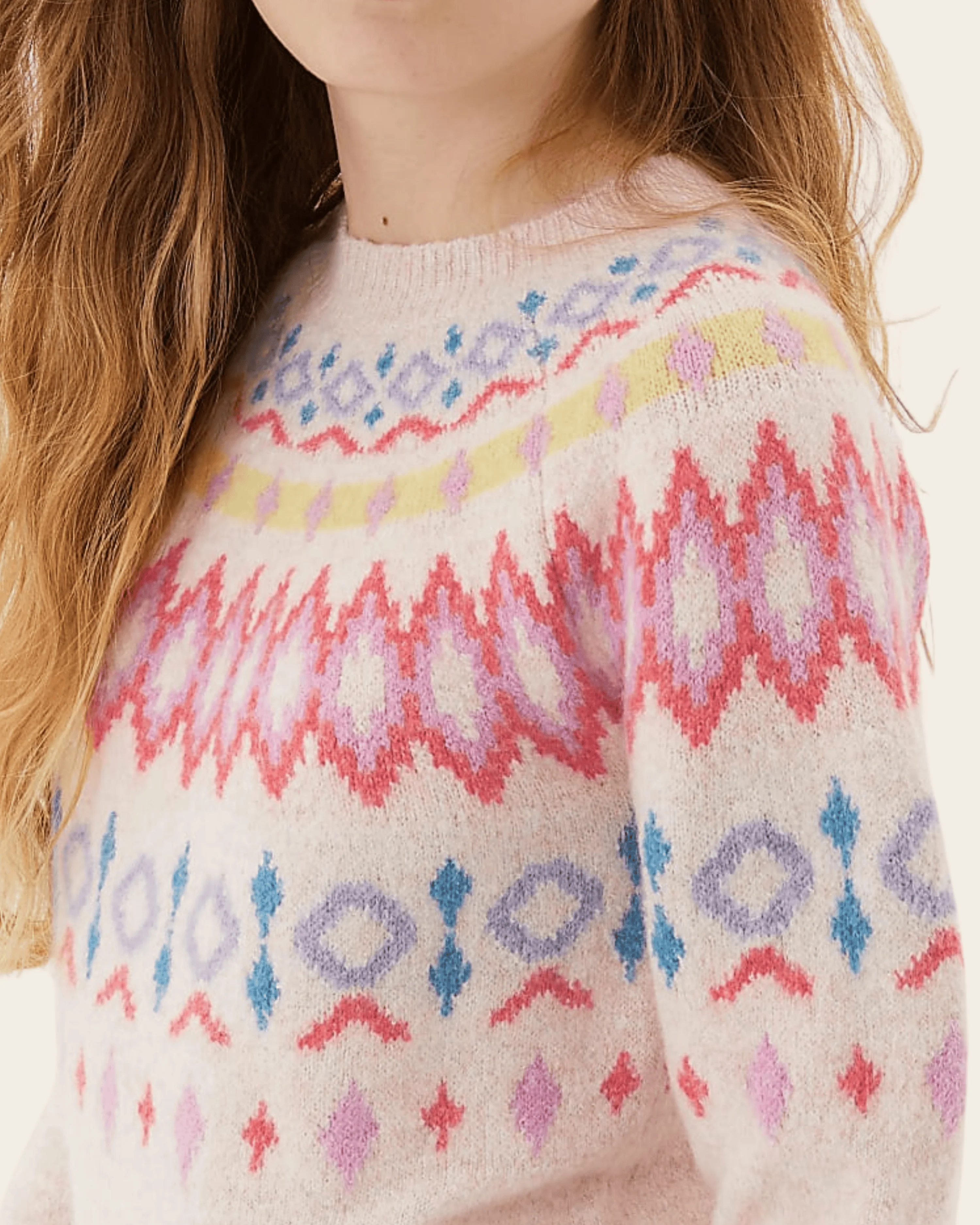 🌈 Bright Fair Isle Knit Jumper