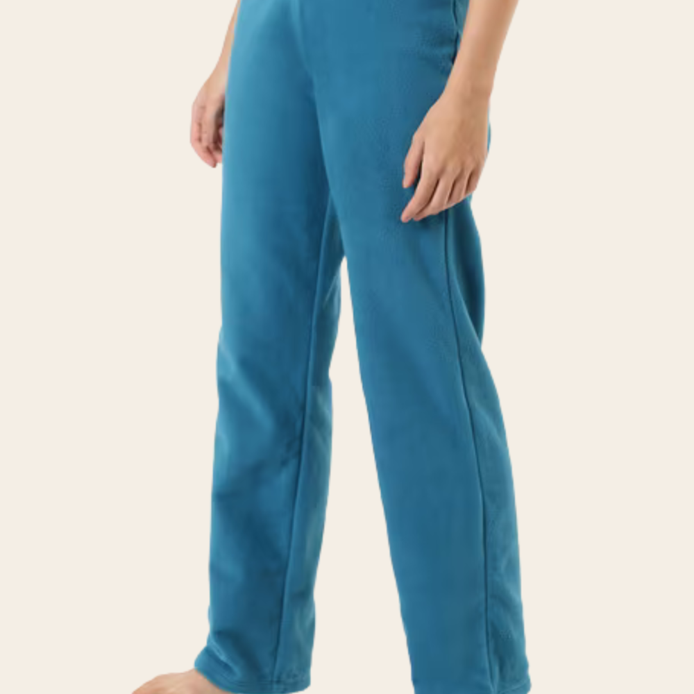 9a Teal Fleece Lounge Bottoms