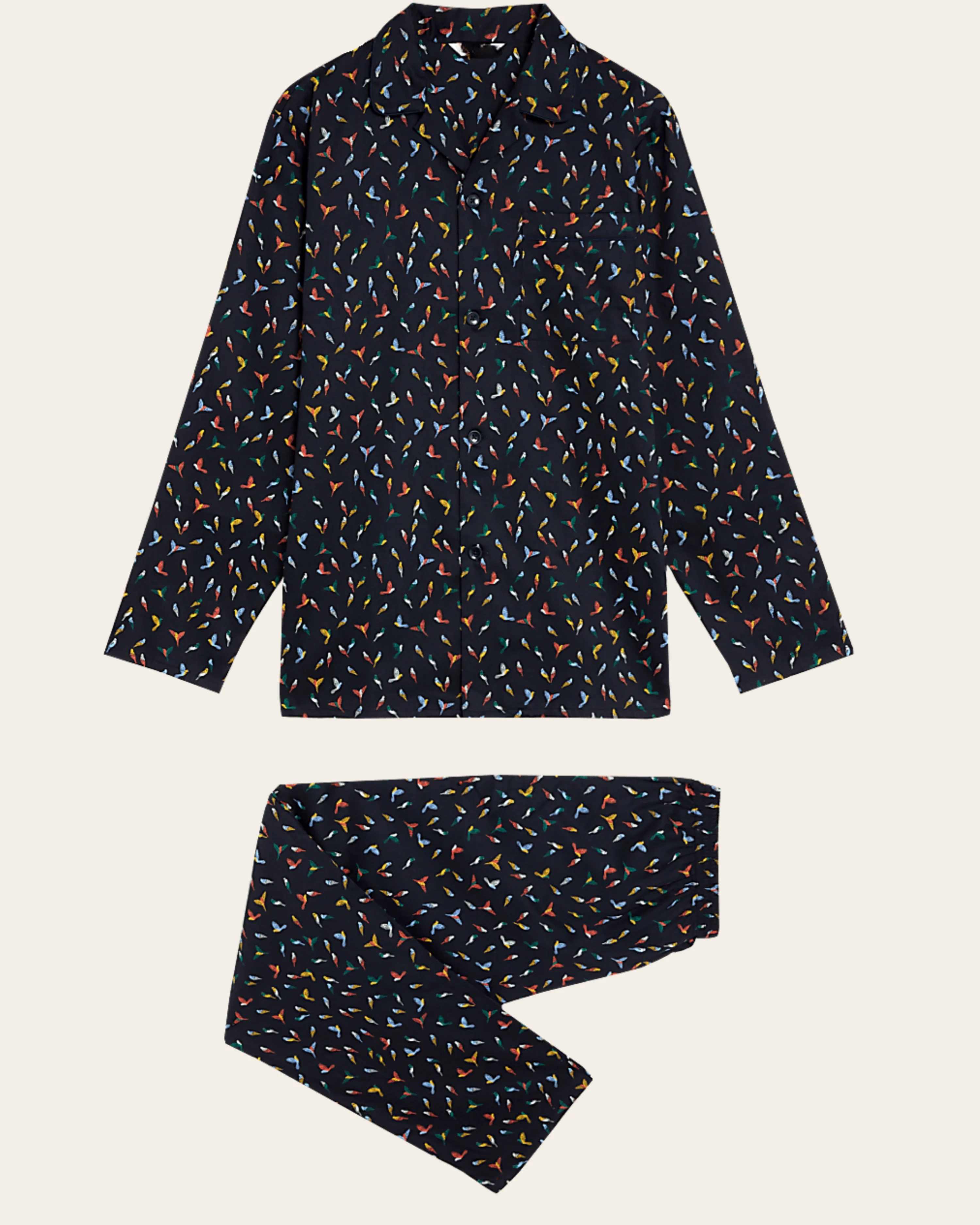 Midnight Confetti Buttoned Set