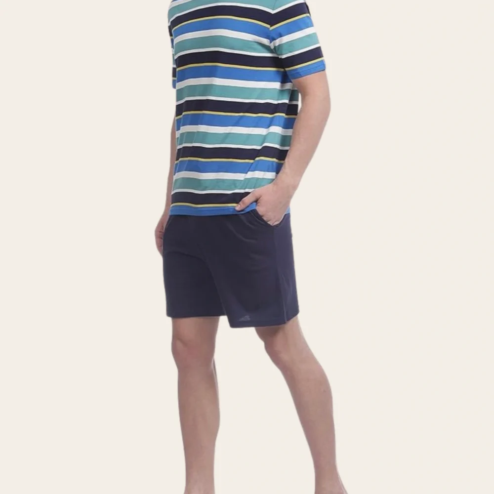 Ocean Stripe Short Set