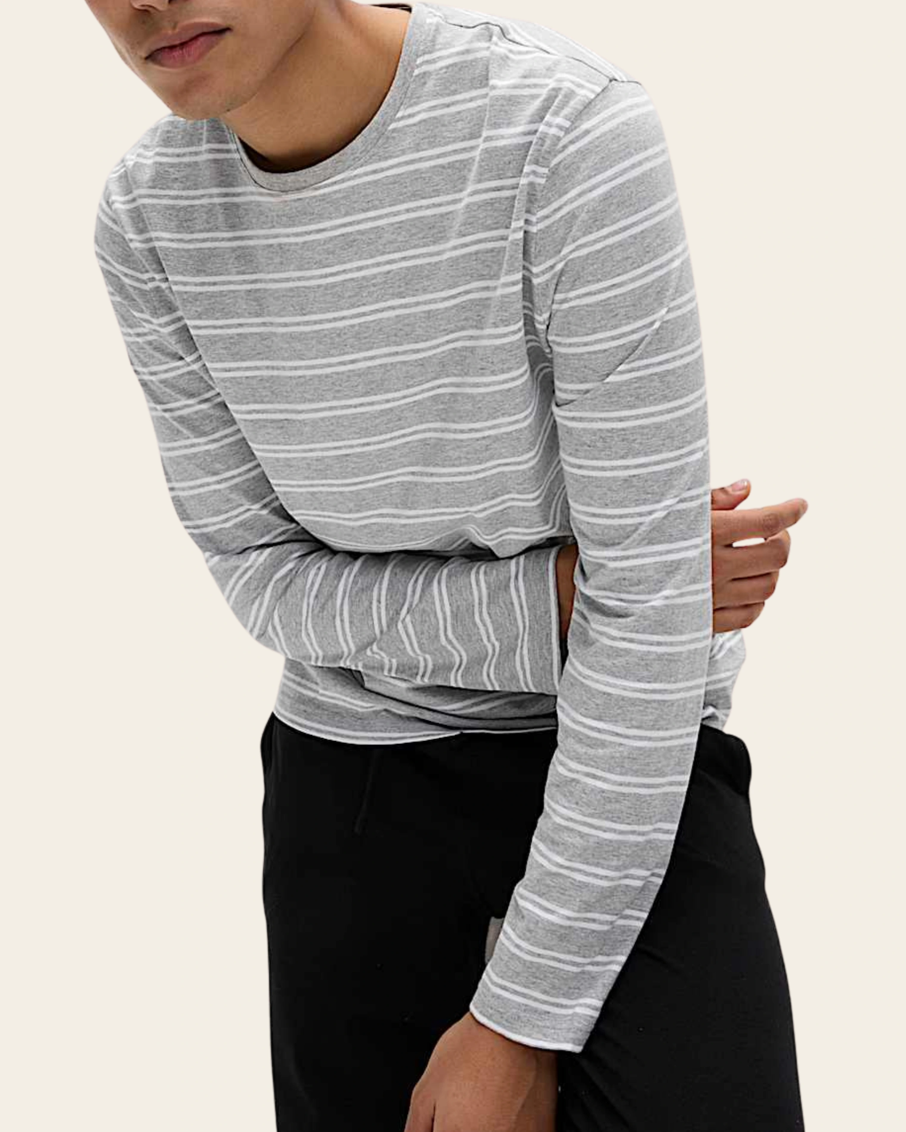 Ash Stripe Pyjama Set