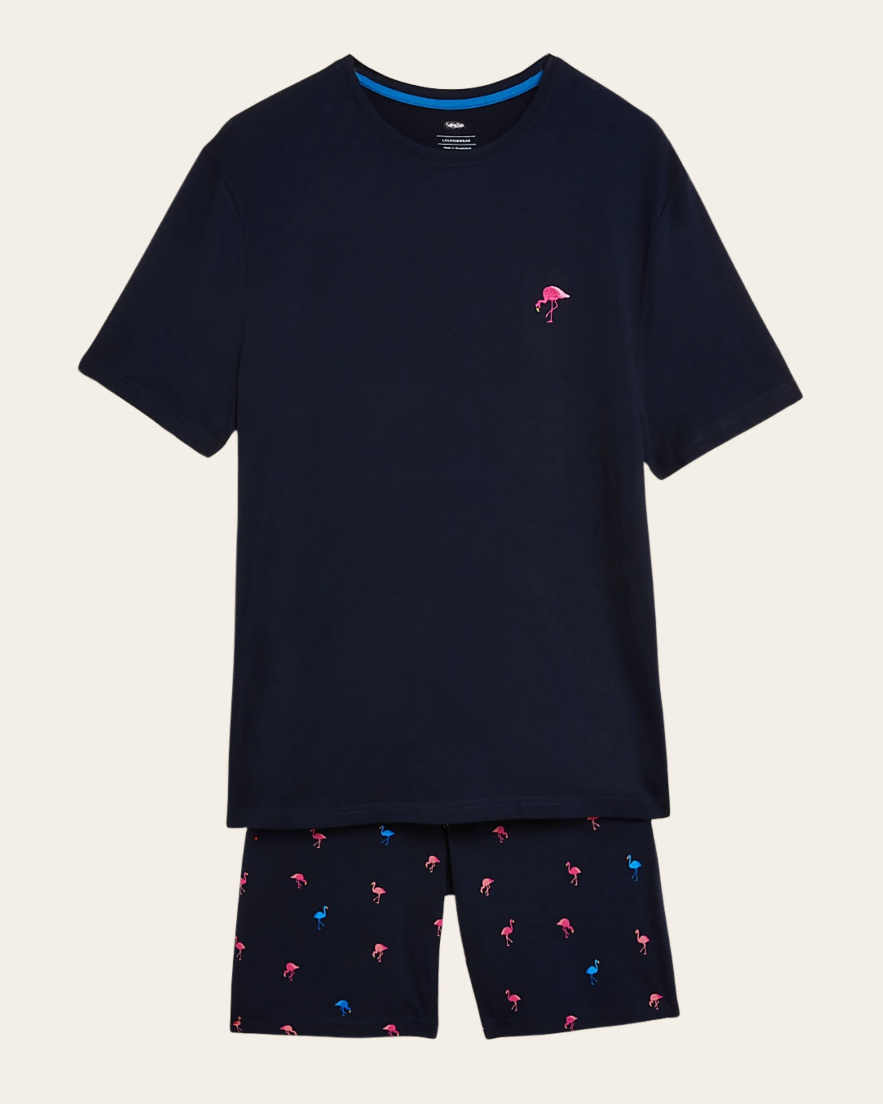 Midnight Flamingo Short Set