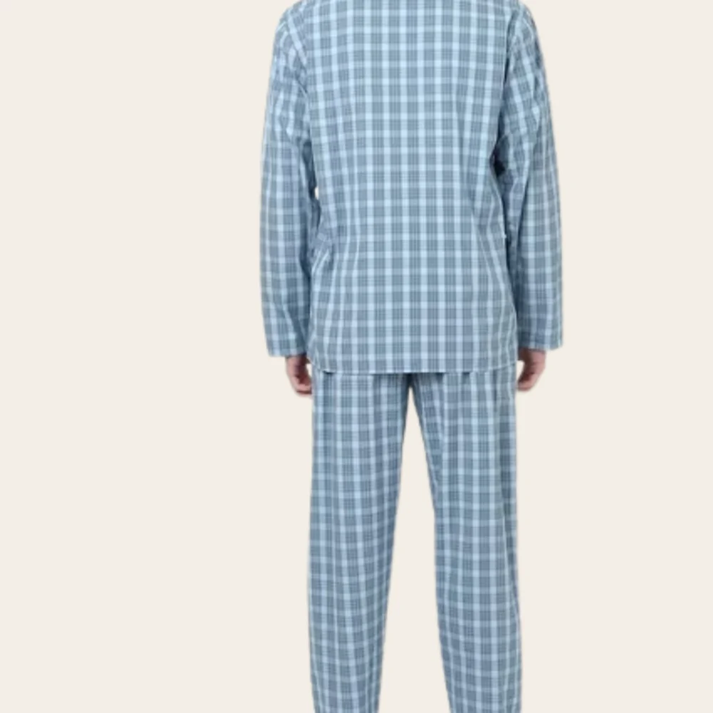 Skyline Grid Buttoned Set