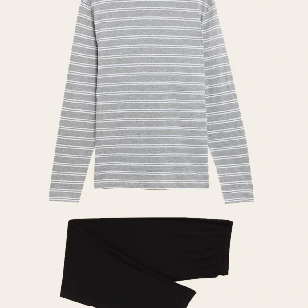 Ash Stripe Pyjama Set