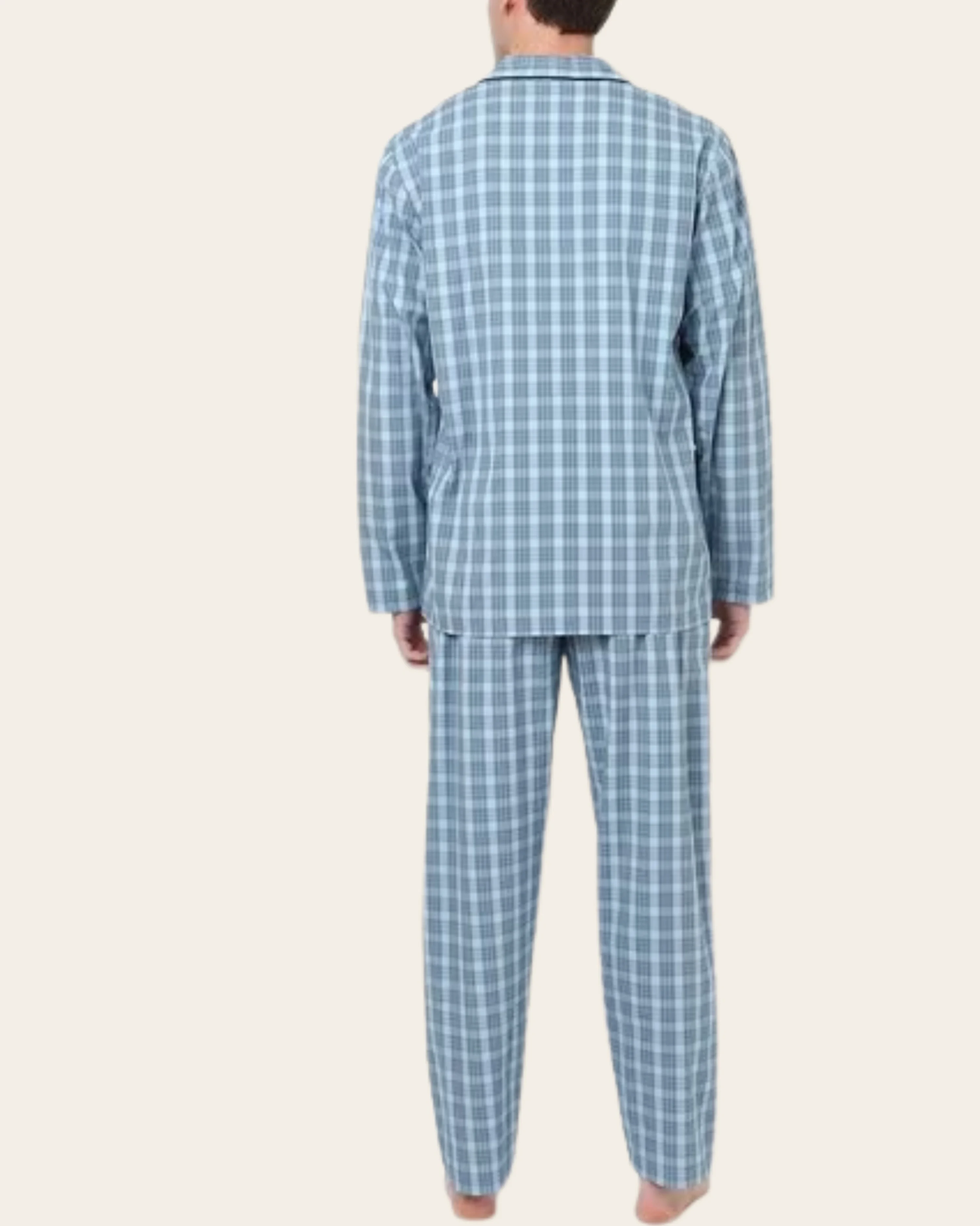 Skyline Grid Buttoned Set