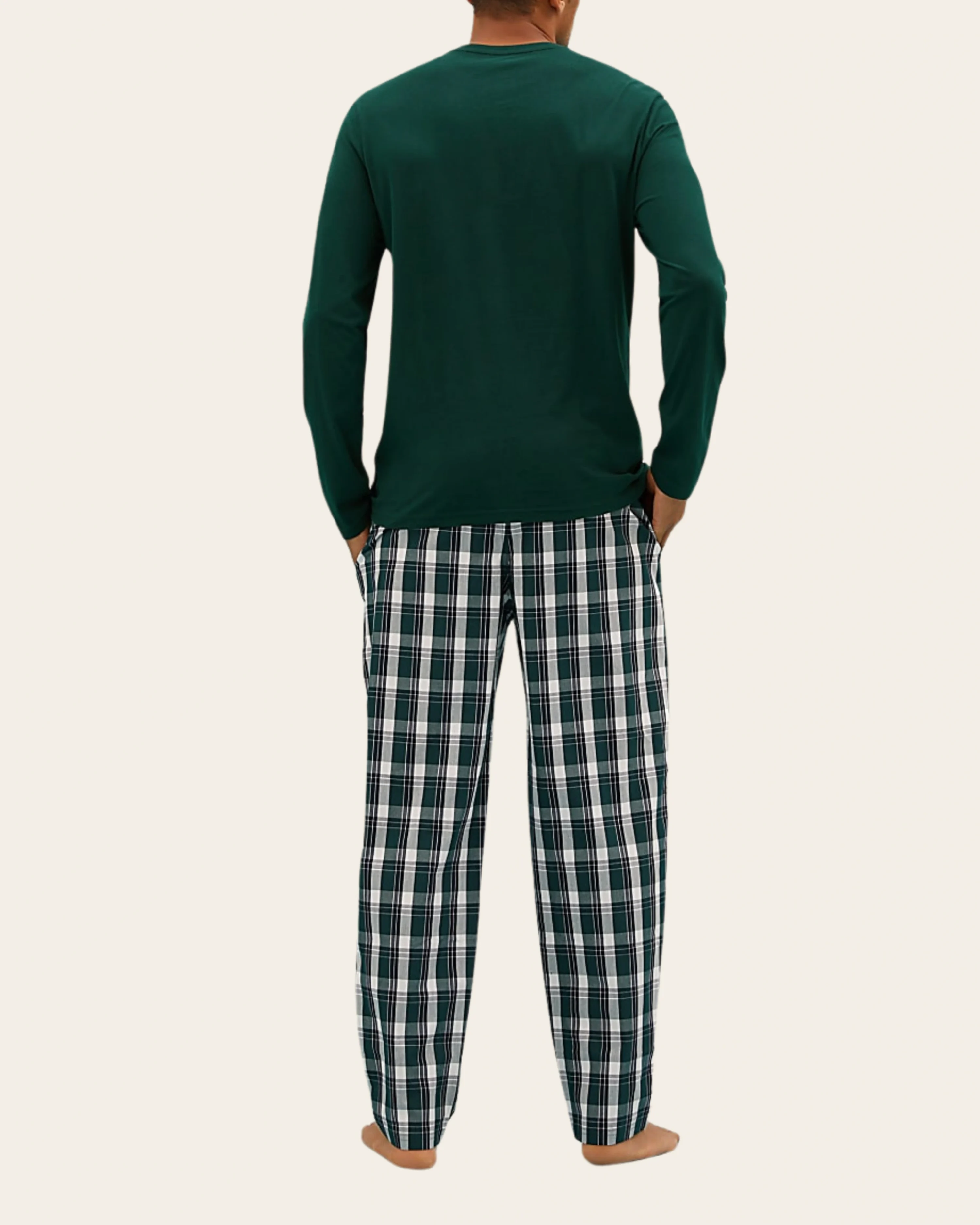 Forest Check Henley Set