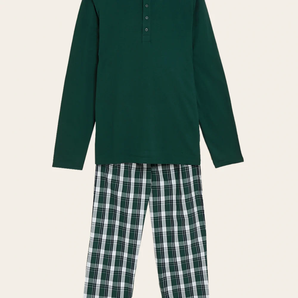 Forest Check Henley Set