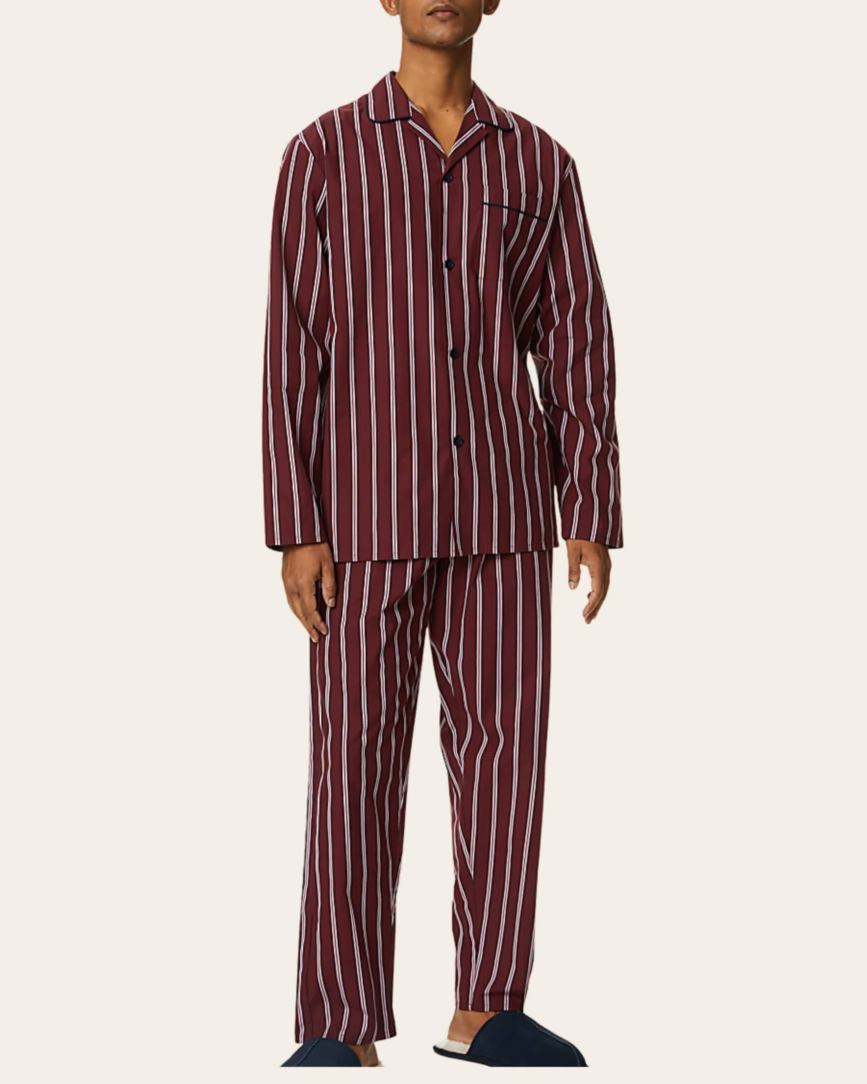 Crimson Column Buttoned Set