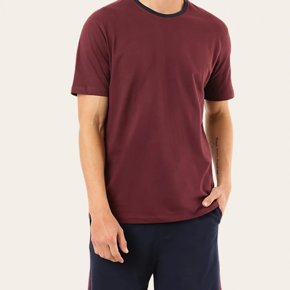 Burgundy Edge Lounge Set