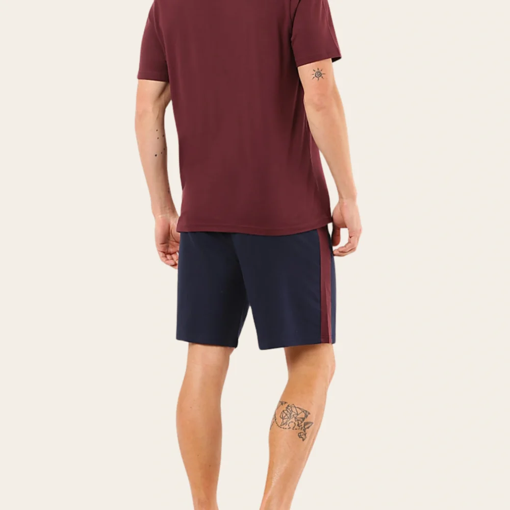 Burgundy Edge Lounge Set