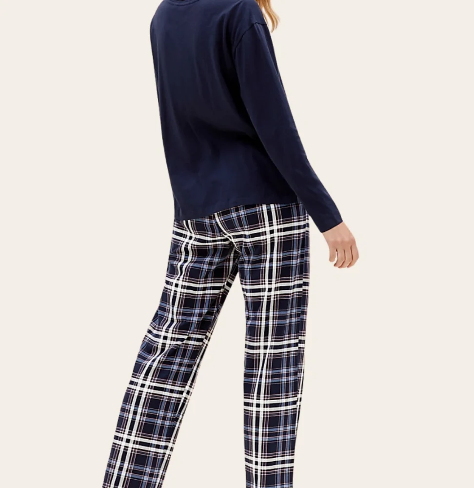 Blue Tartan Sleep Set