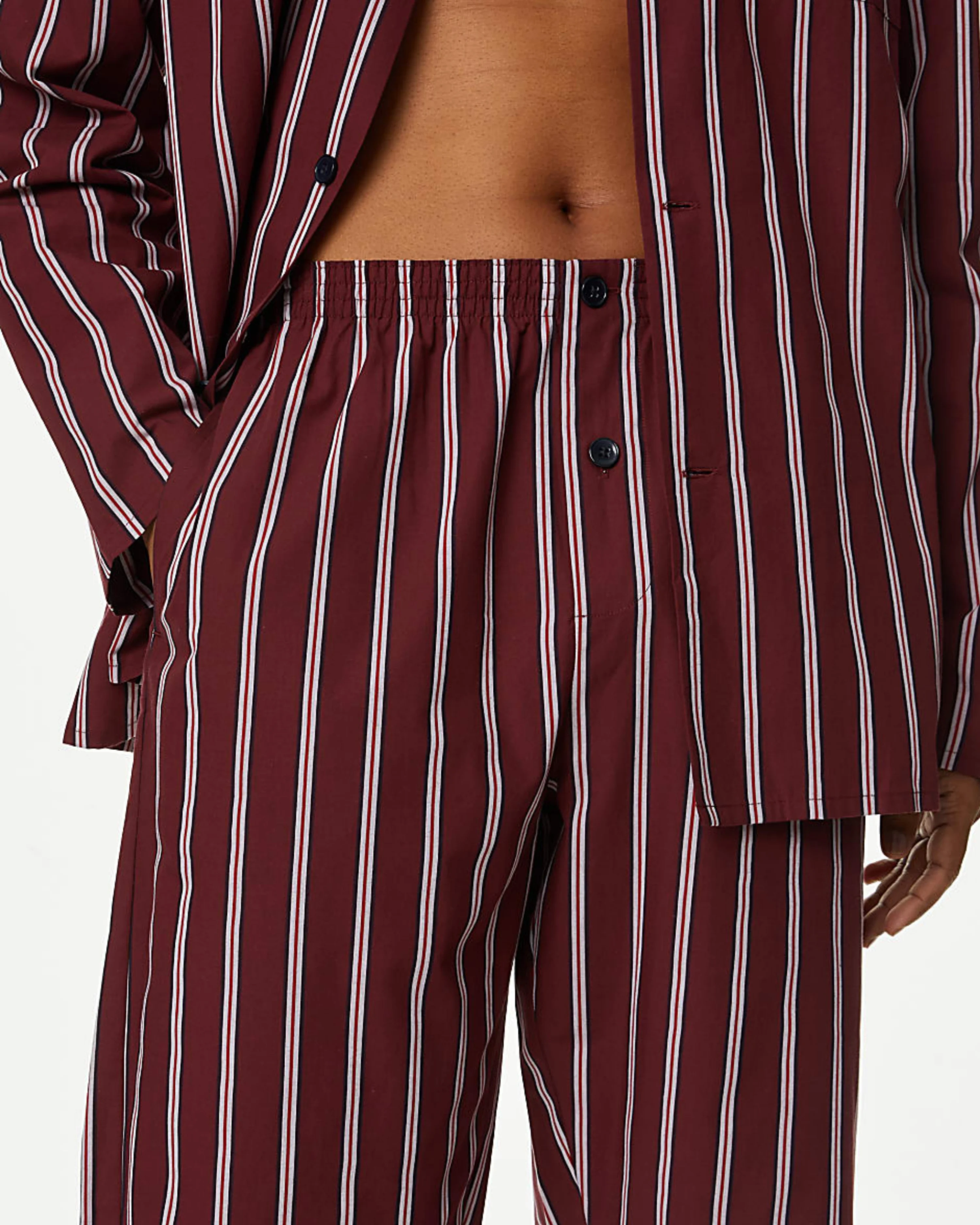 Crimson Column Buttoned Set