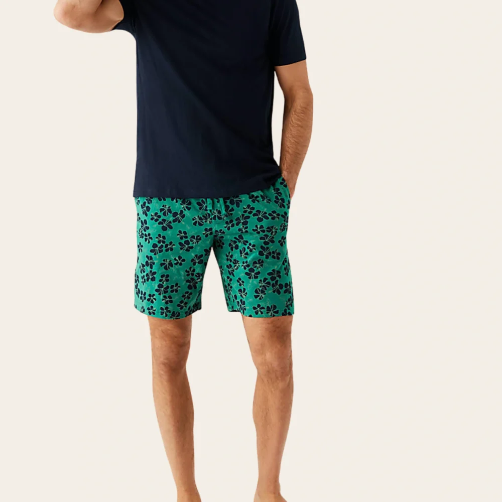 Midnight Tropic Shorts Set