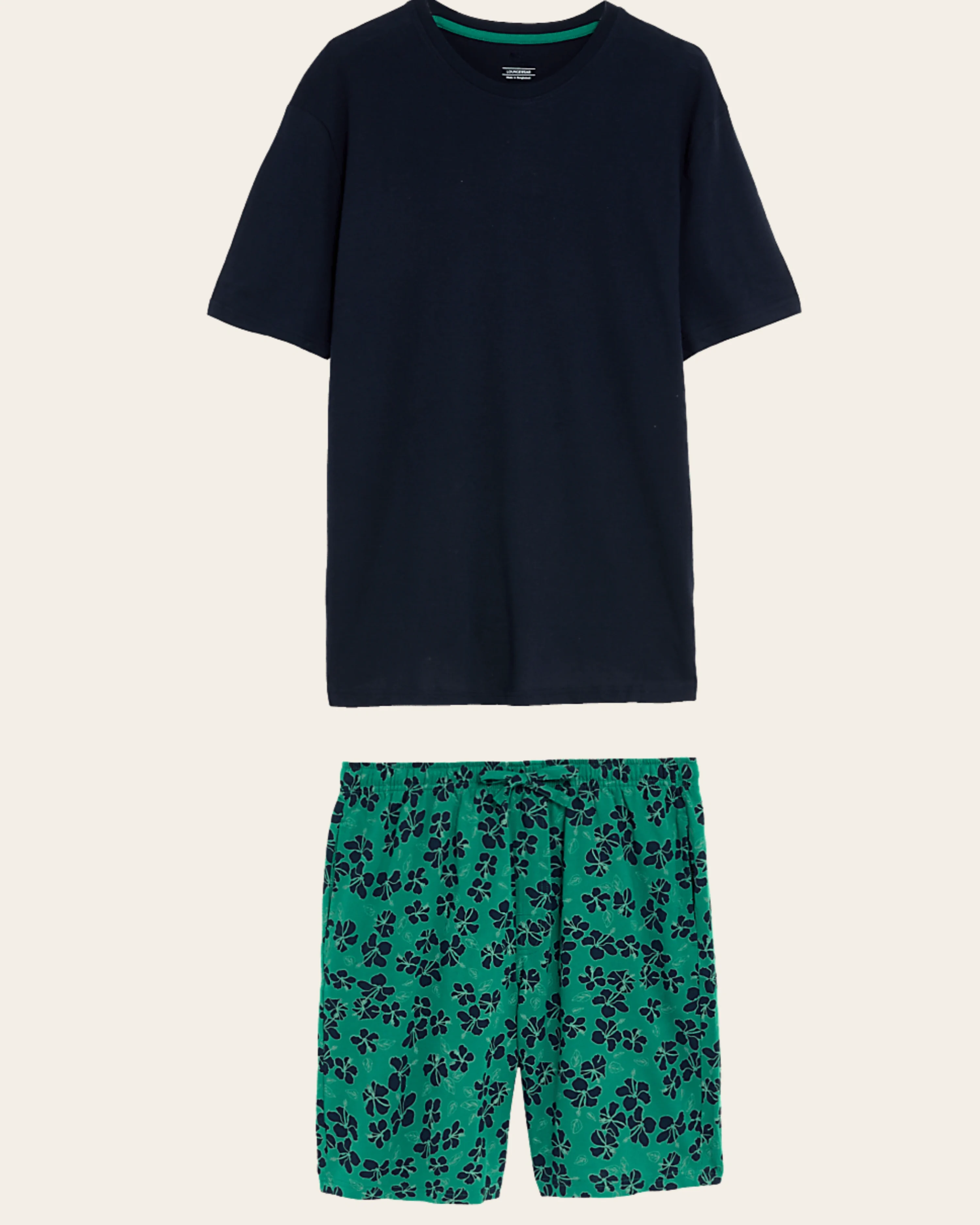 Midnight Tropic Shorts Set
