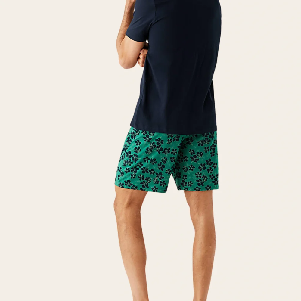 Midnight Tropic Shorts Set