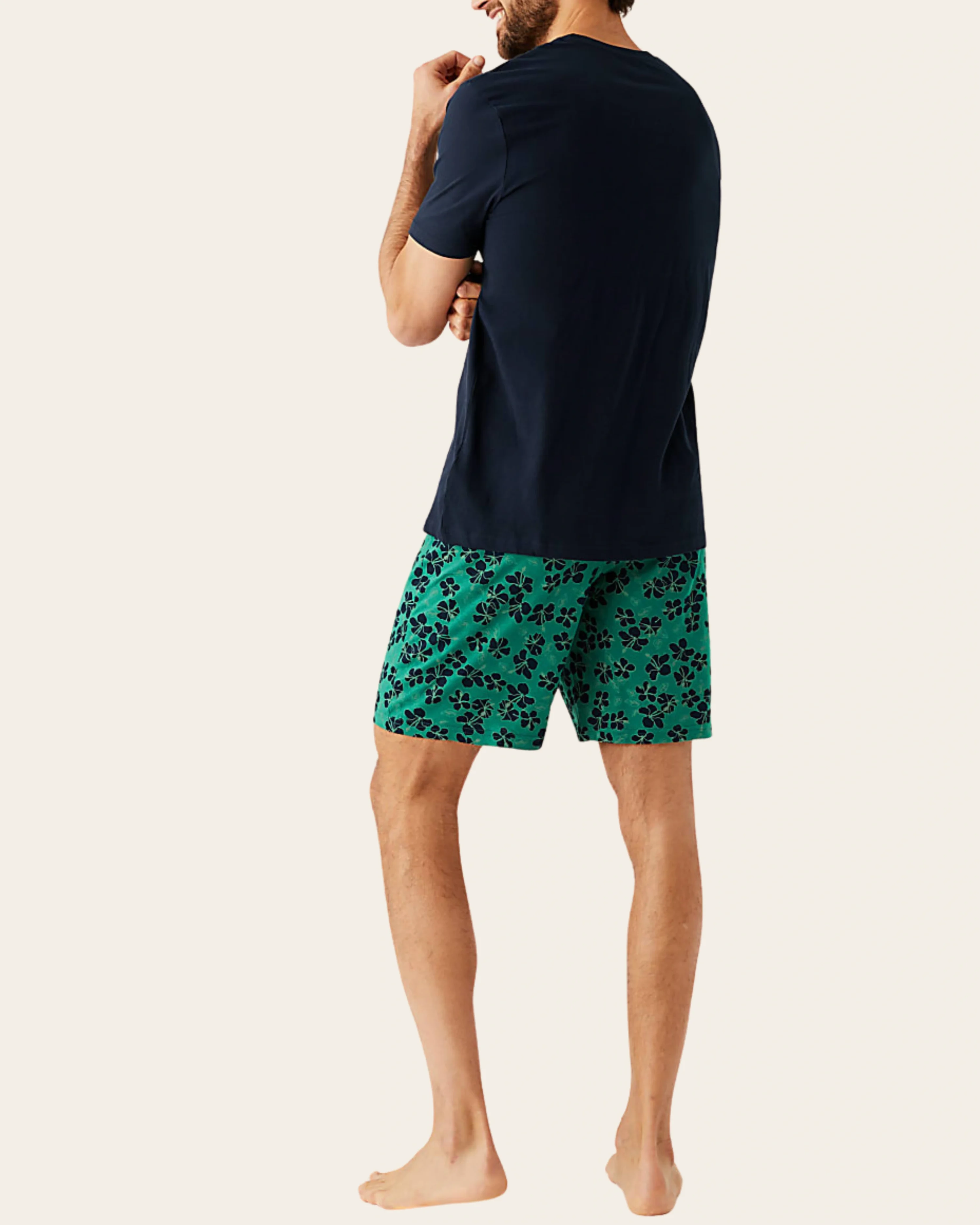 Midnight Tropic Shorts Set