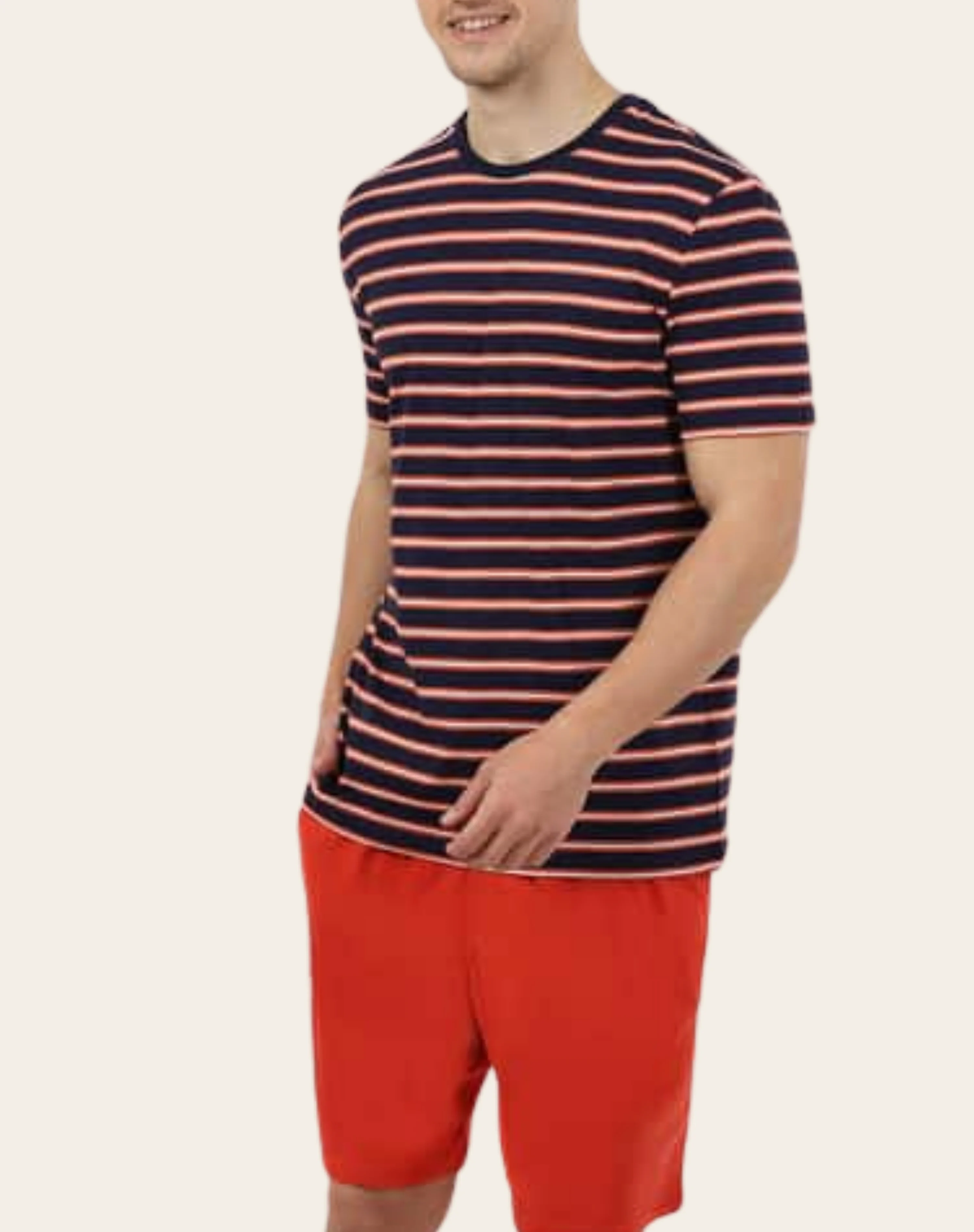 Sunset Stripe Shorts Set