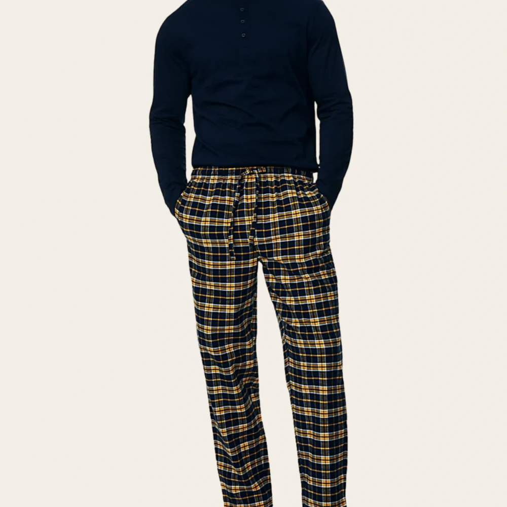 Midnight Mustard Tartan Set