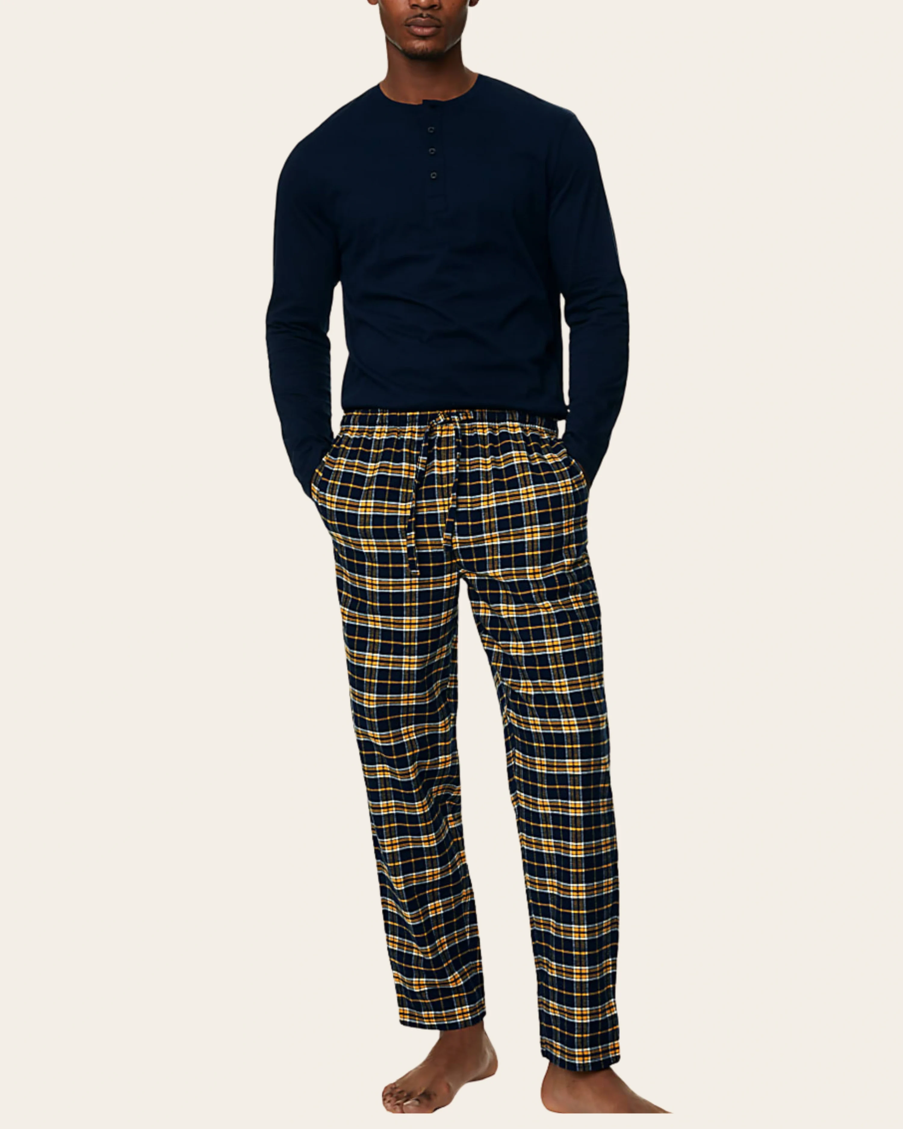 Midnight Mustard Tartan Set