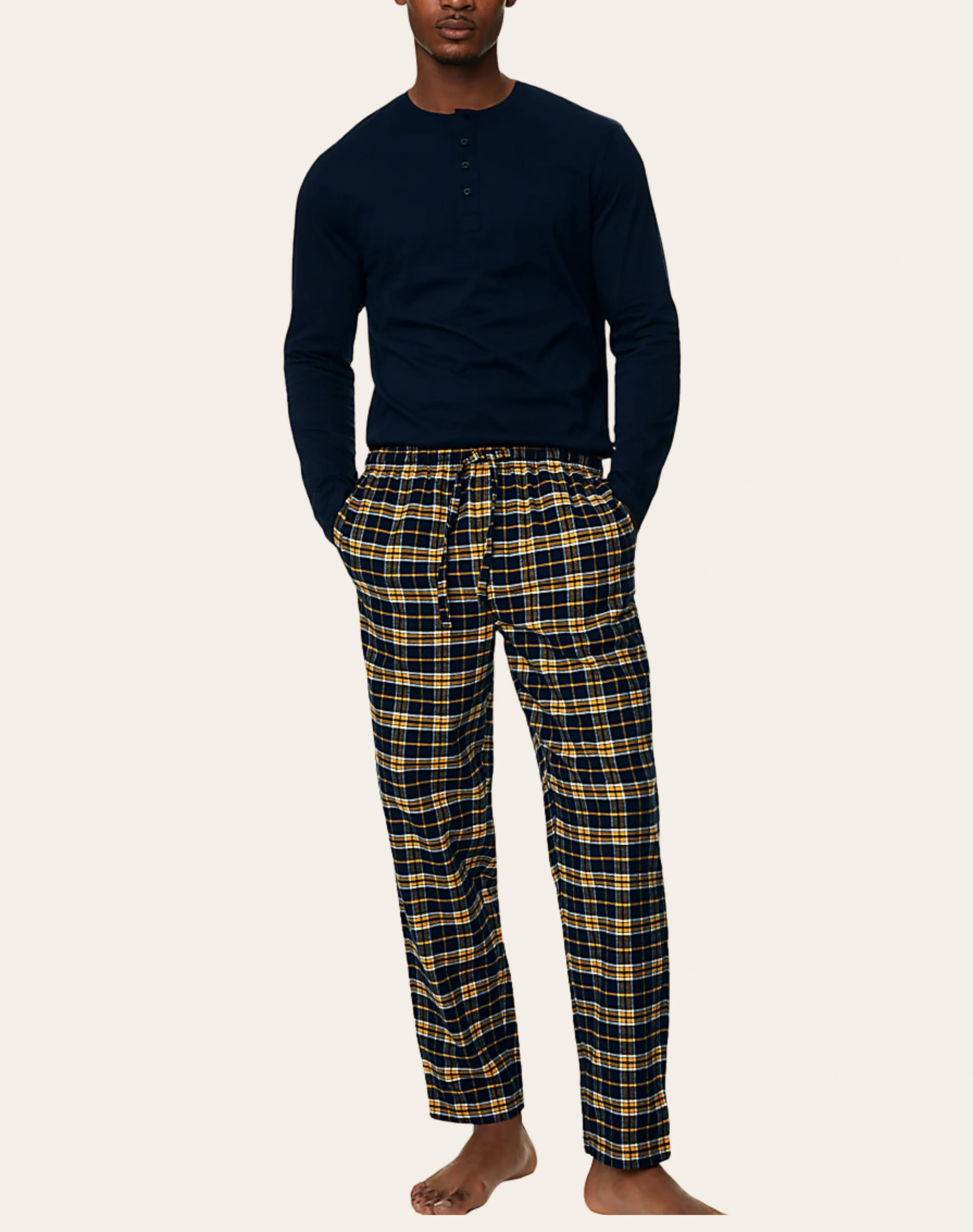 17a Midnight Mustard Tartan Set