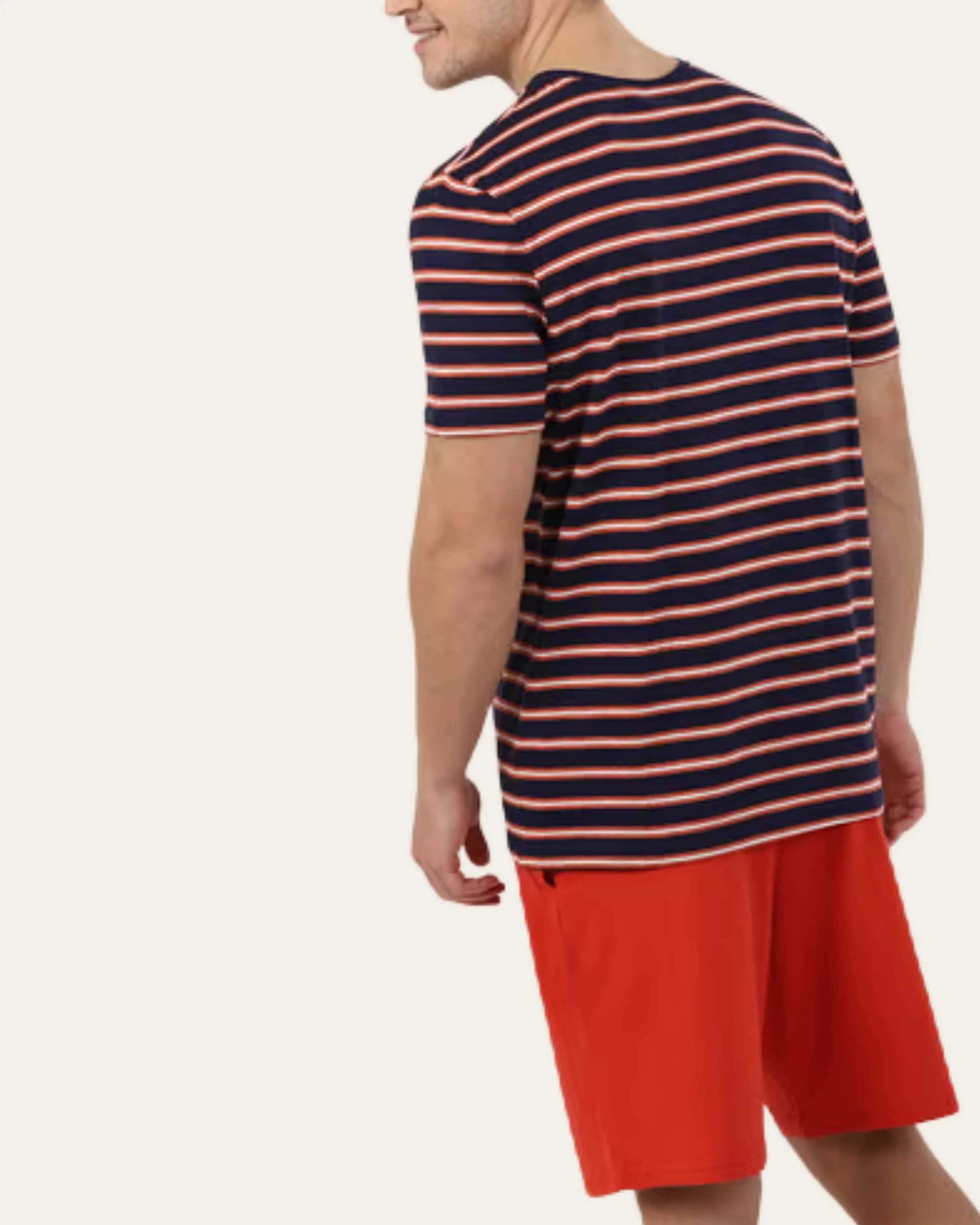 Sunset Stripe Shorts Set