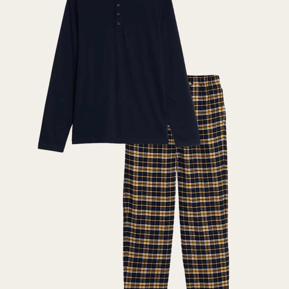 Midnight Mustard Tartan Set
