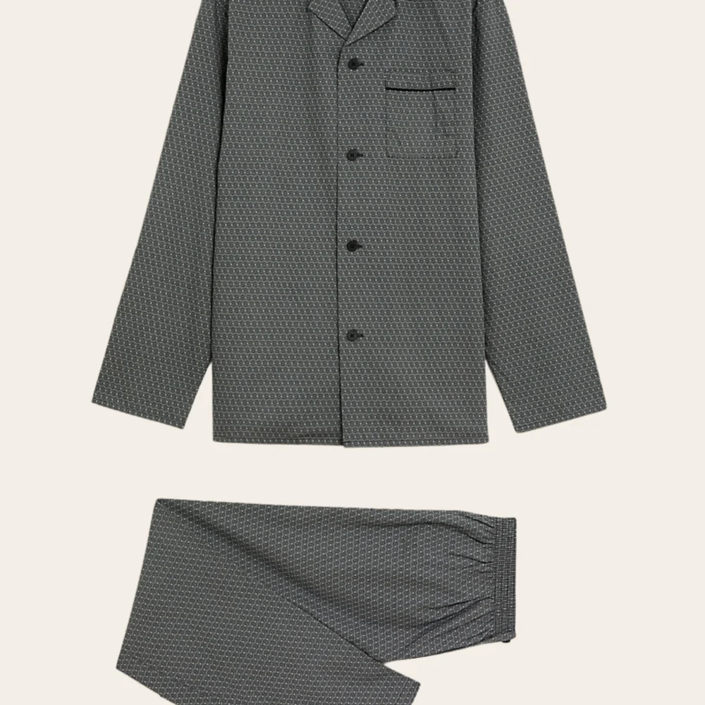 Noir Lattice Luxe Buttoned Set