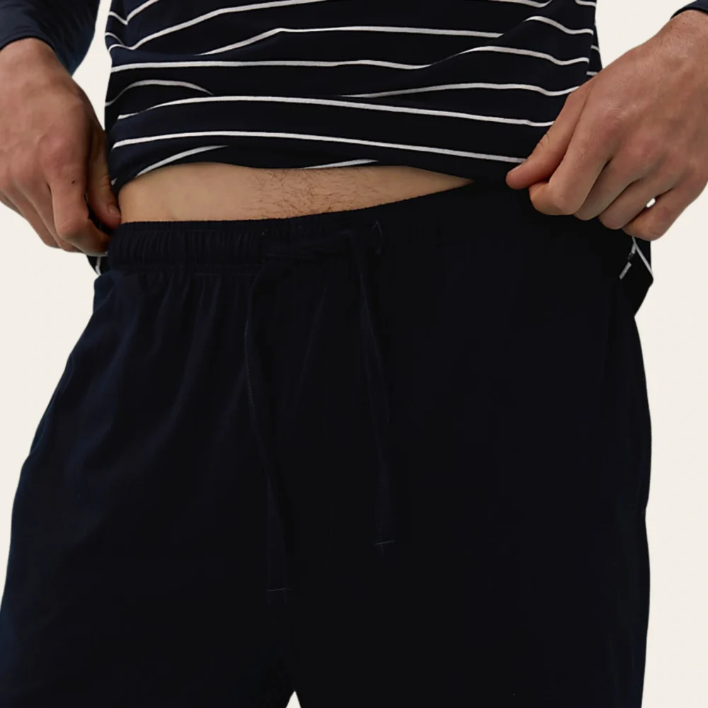 Navy Horizon Stripe Set