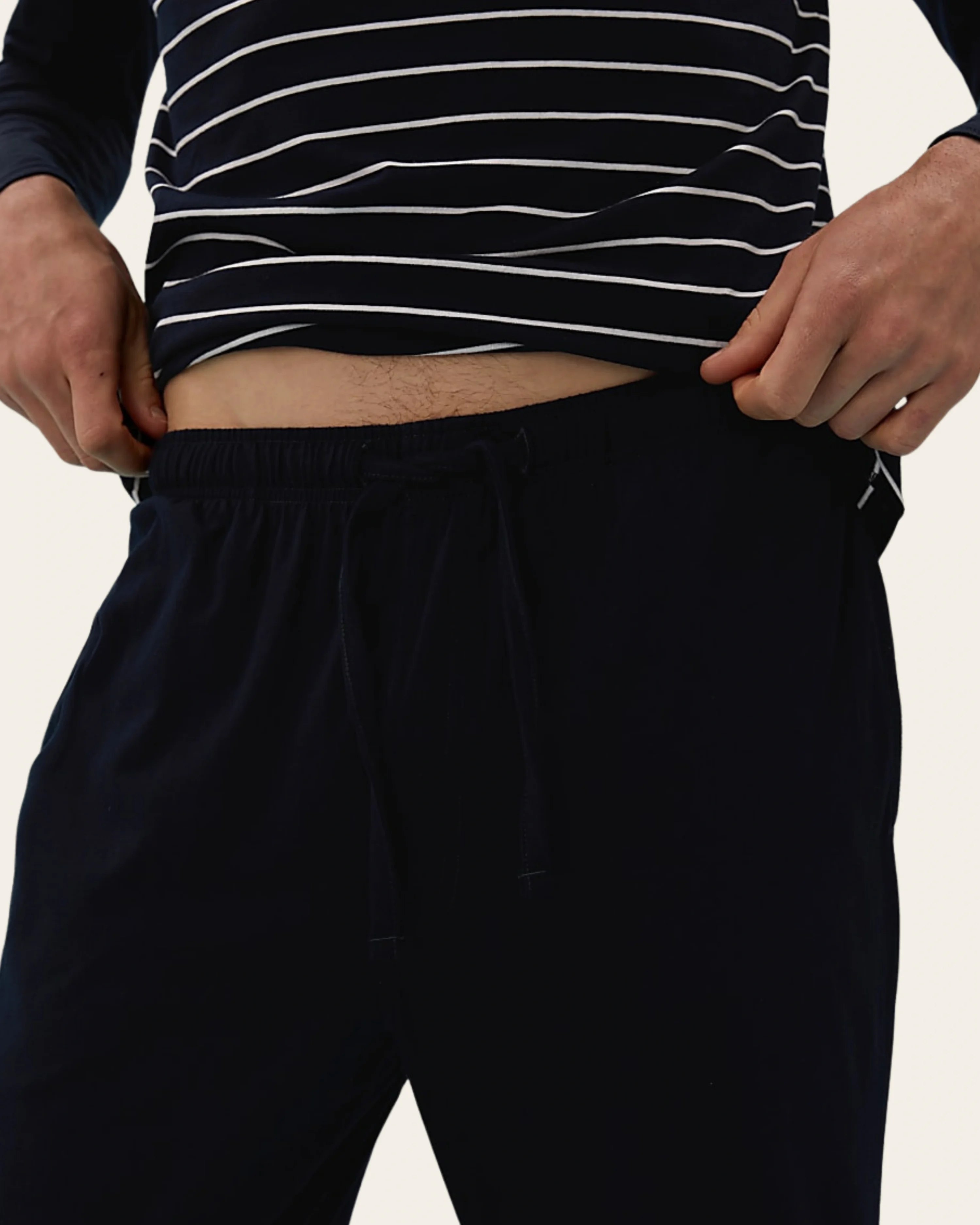 Navy Horizon Stripe Set