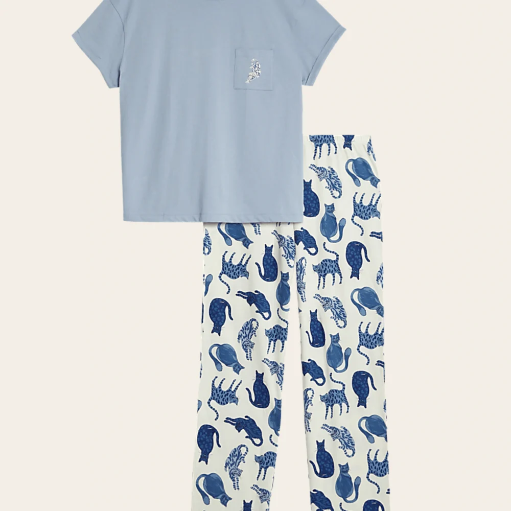 Indigo Cats Comfort Set