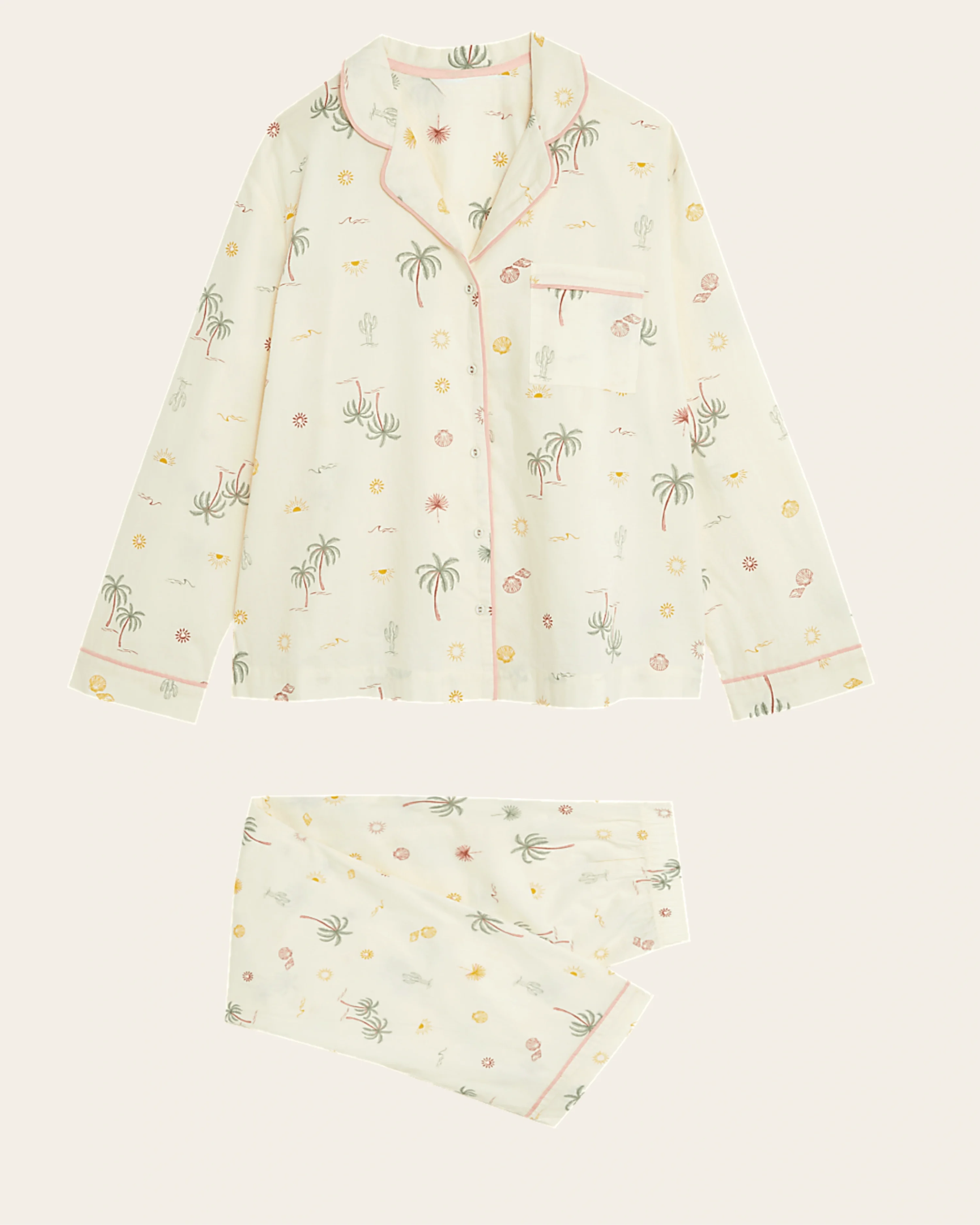 Ivory Palms – Pure Cotton Set