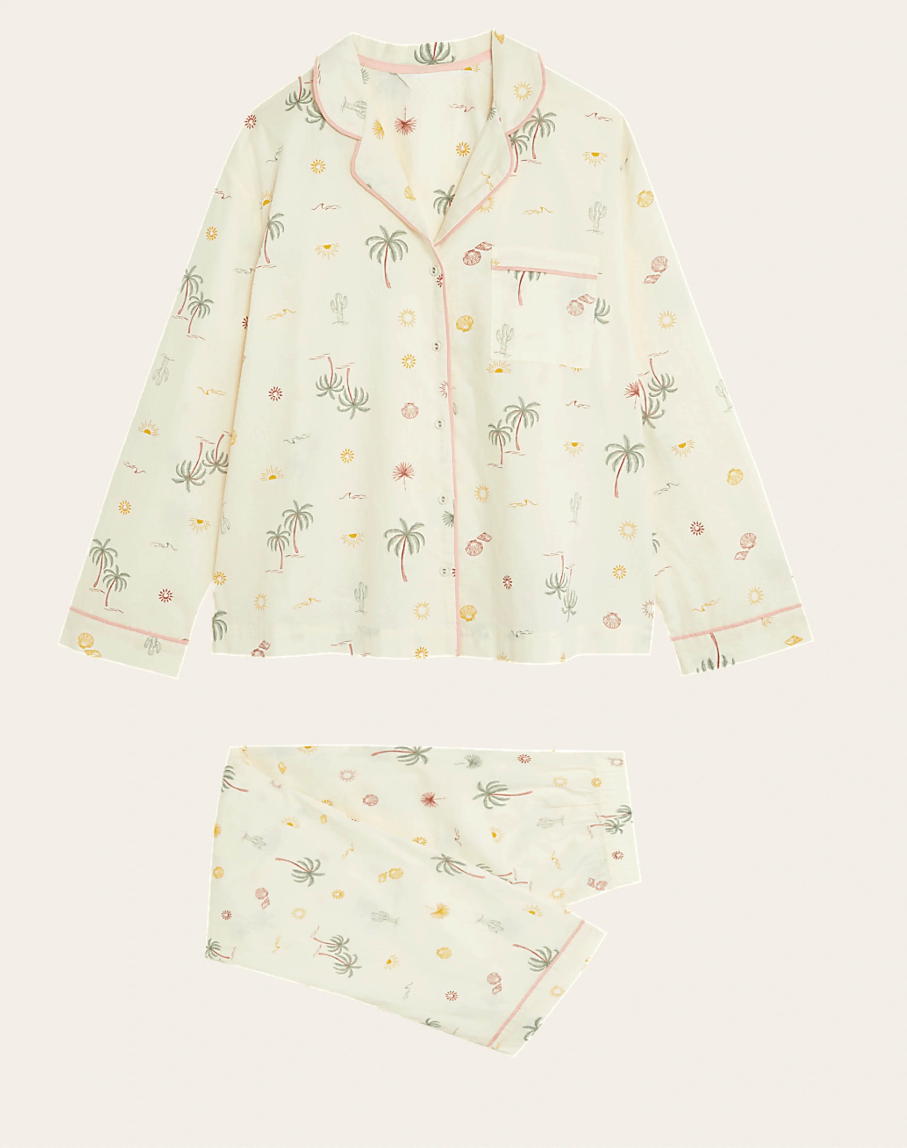 Ivory Palms – Pure Cotton Set