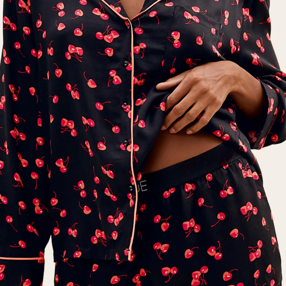 Cherry Noir Viscose Set
