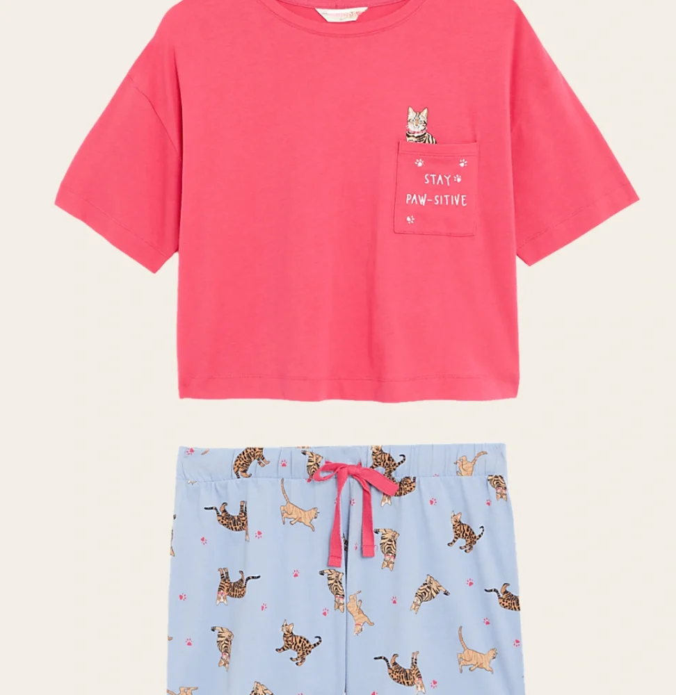 Paw-Sitive Nights Cotton Short Set