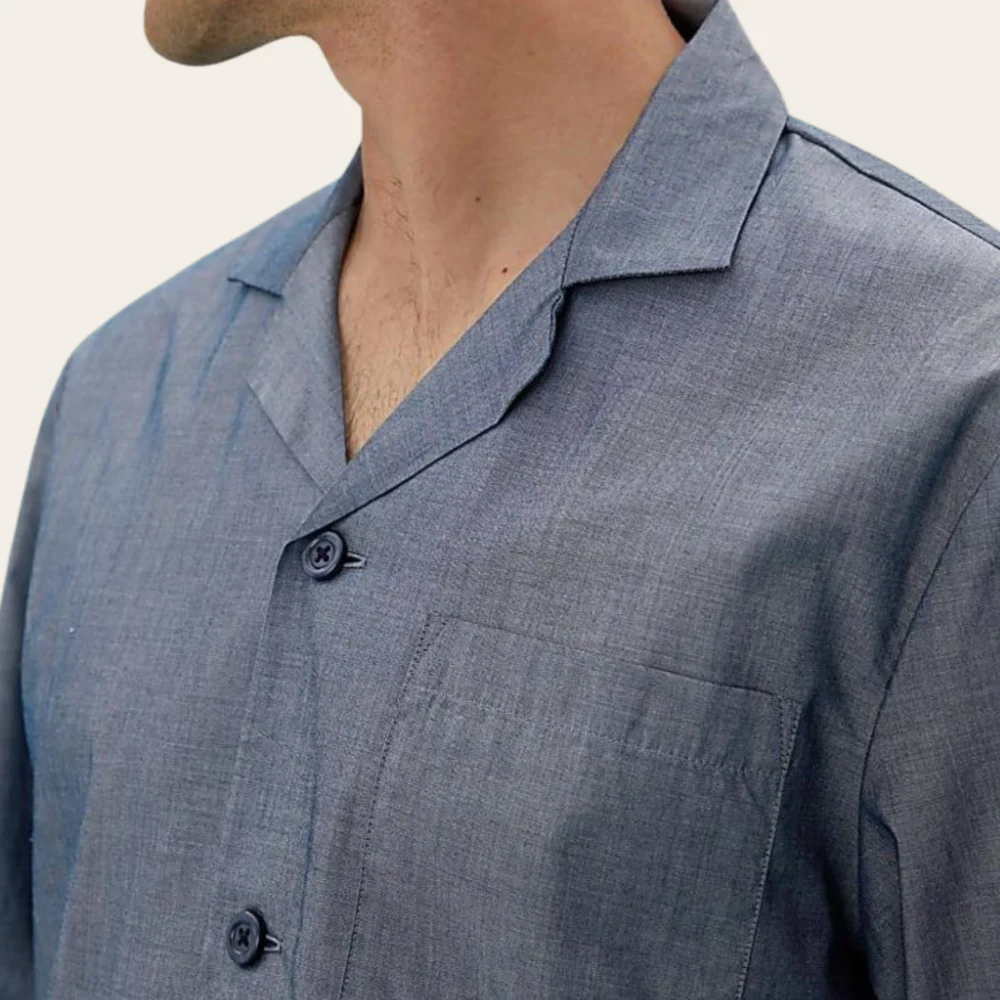 Chambray Geo Buttoned Set