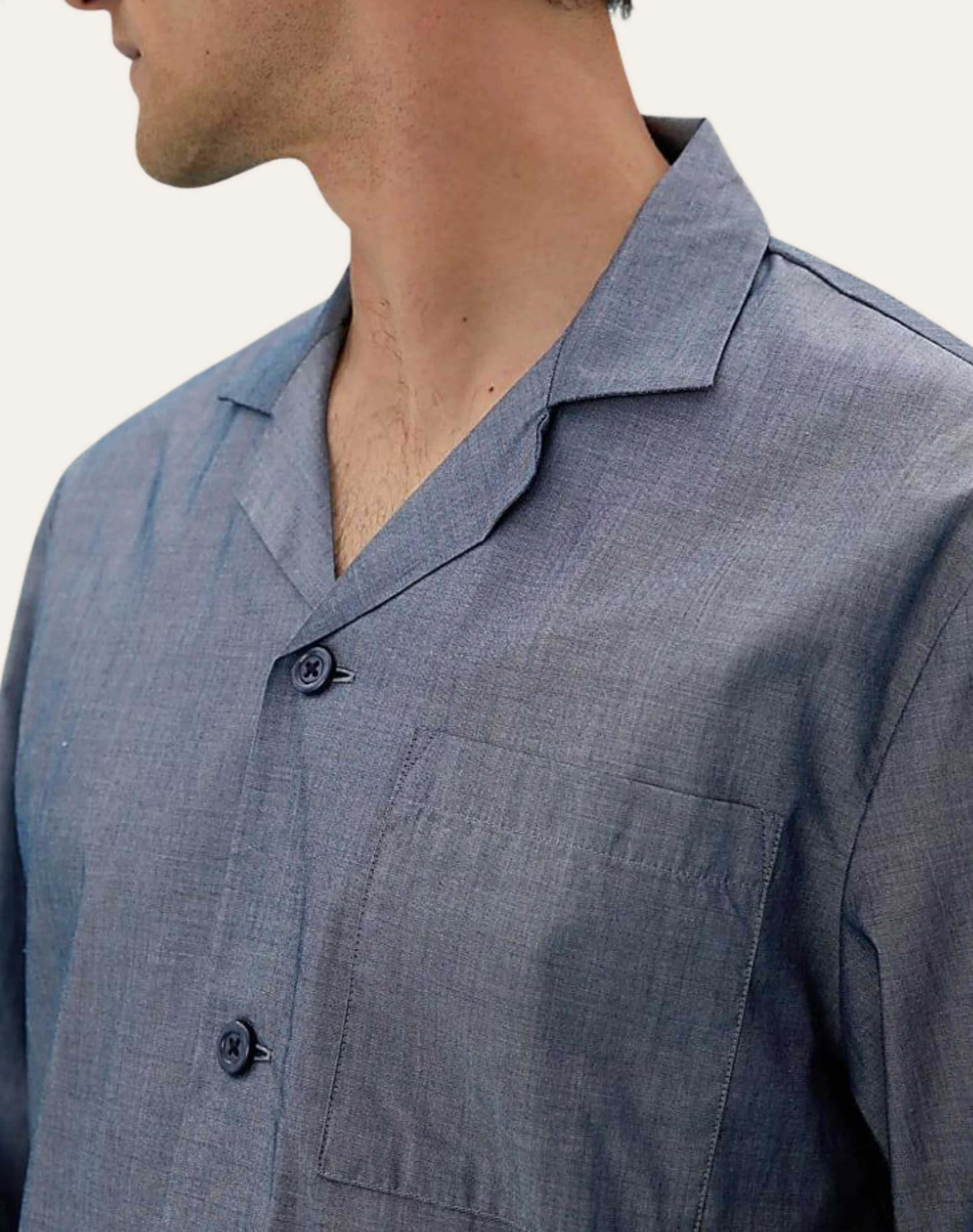 Chambray Geo Buttoned Set