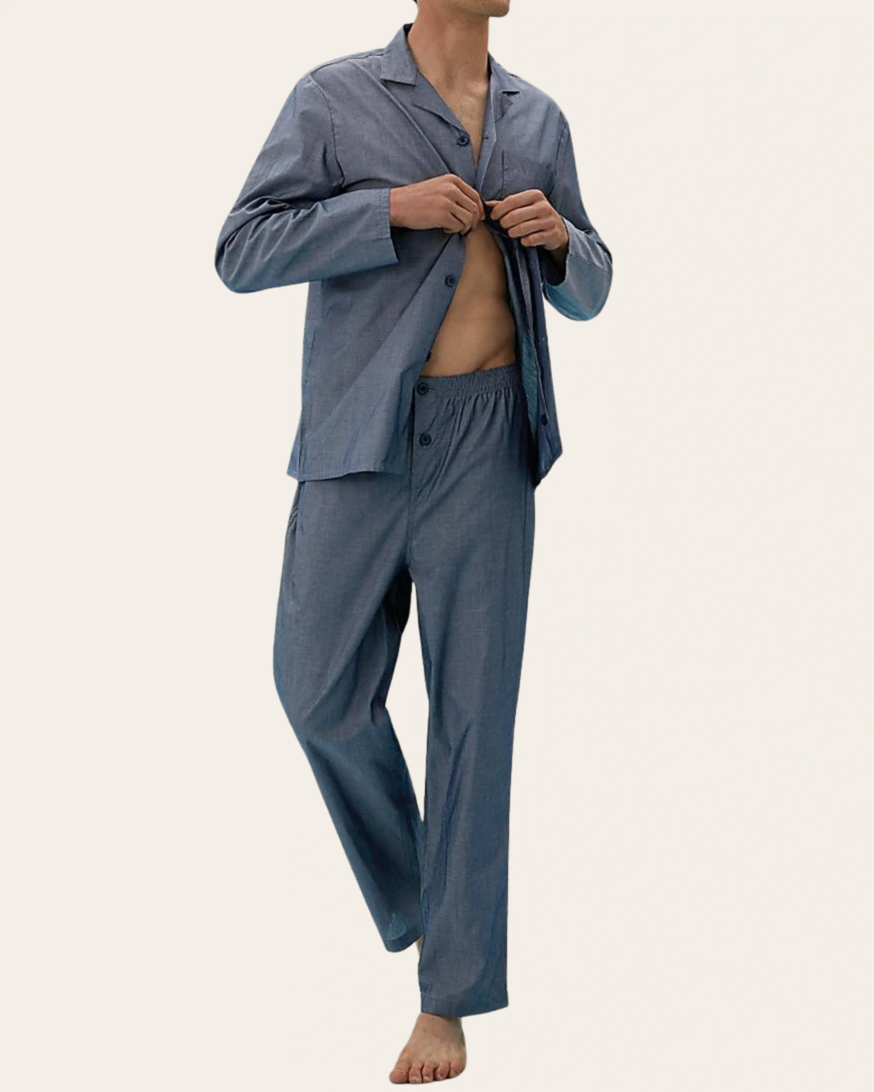 Chambray Geo Buttoned Set