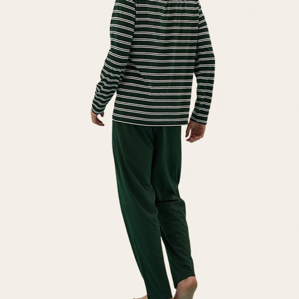 Evergreen Stripe Lounge Set