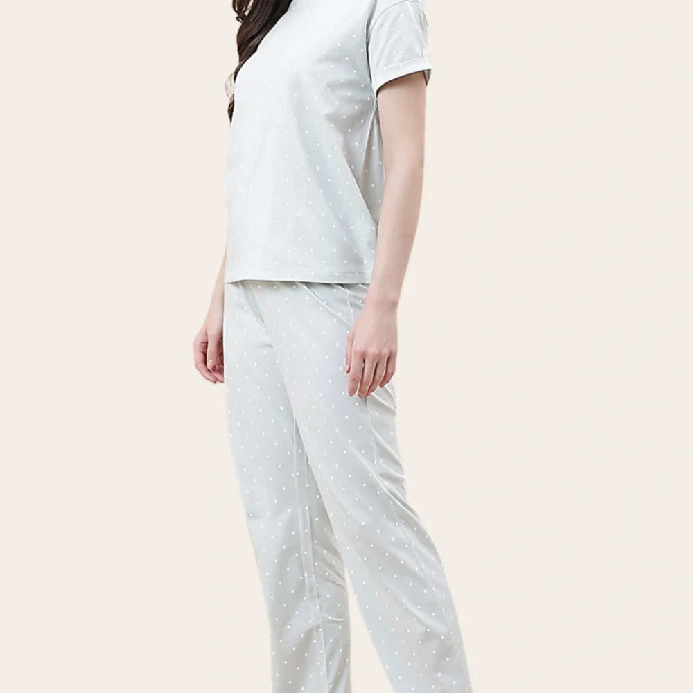 Mint Polka Comfort Set