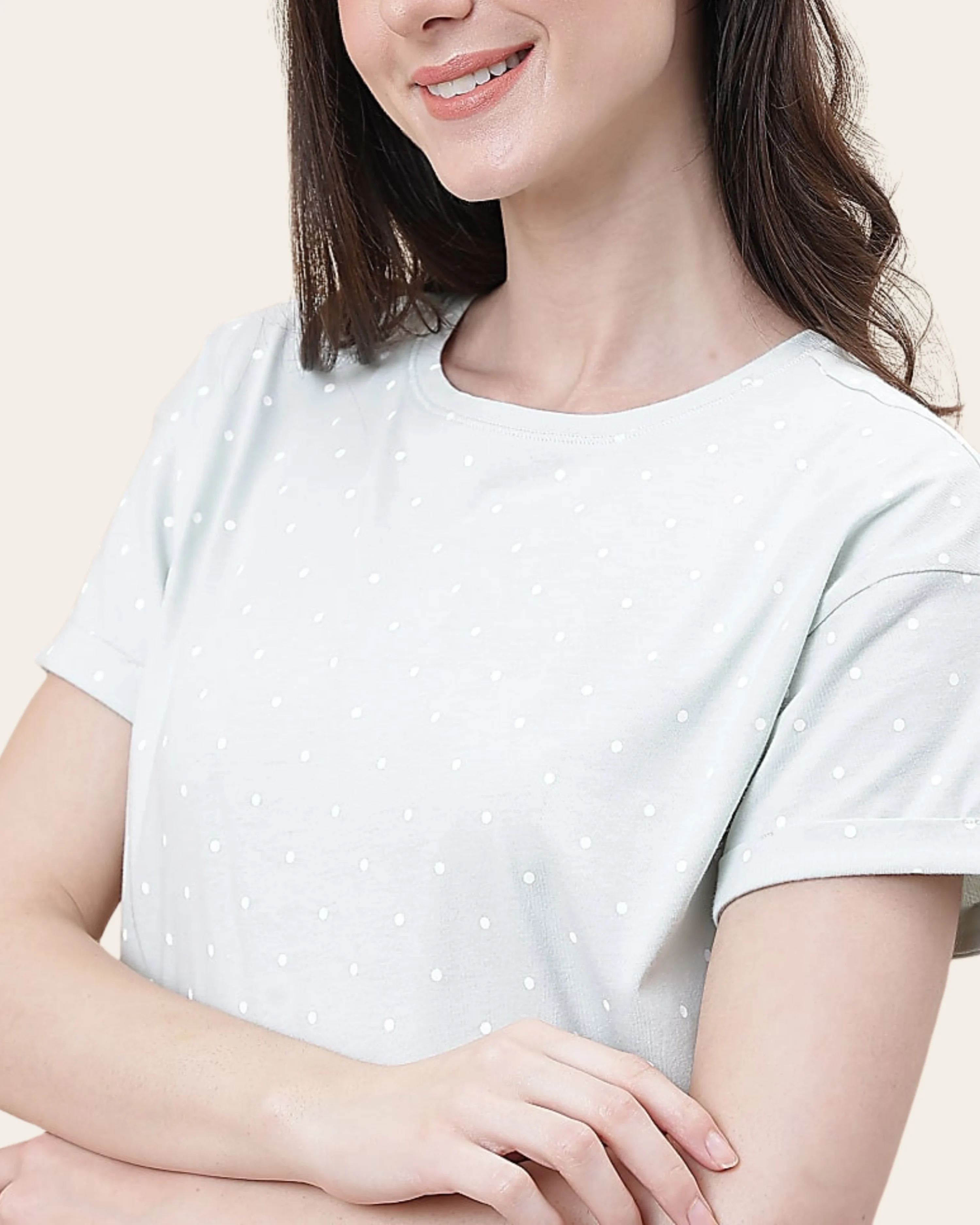 Mint Polka Comfort Set