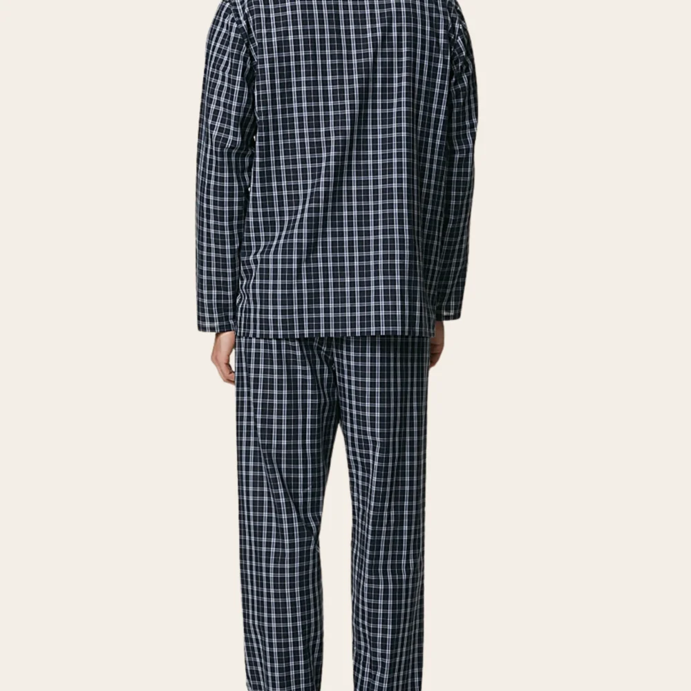 Inkline Grid Buttoned Set