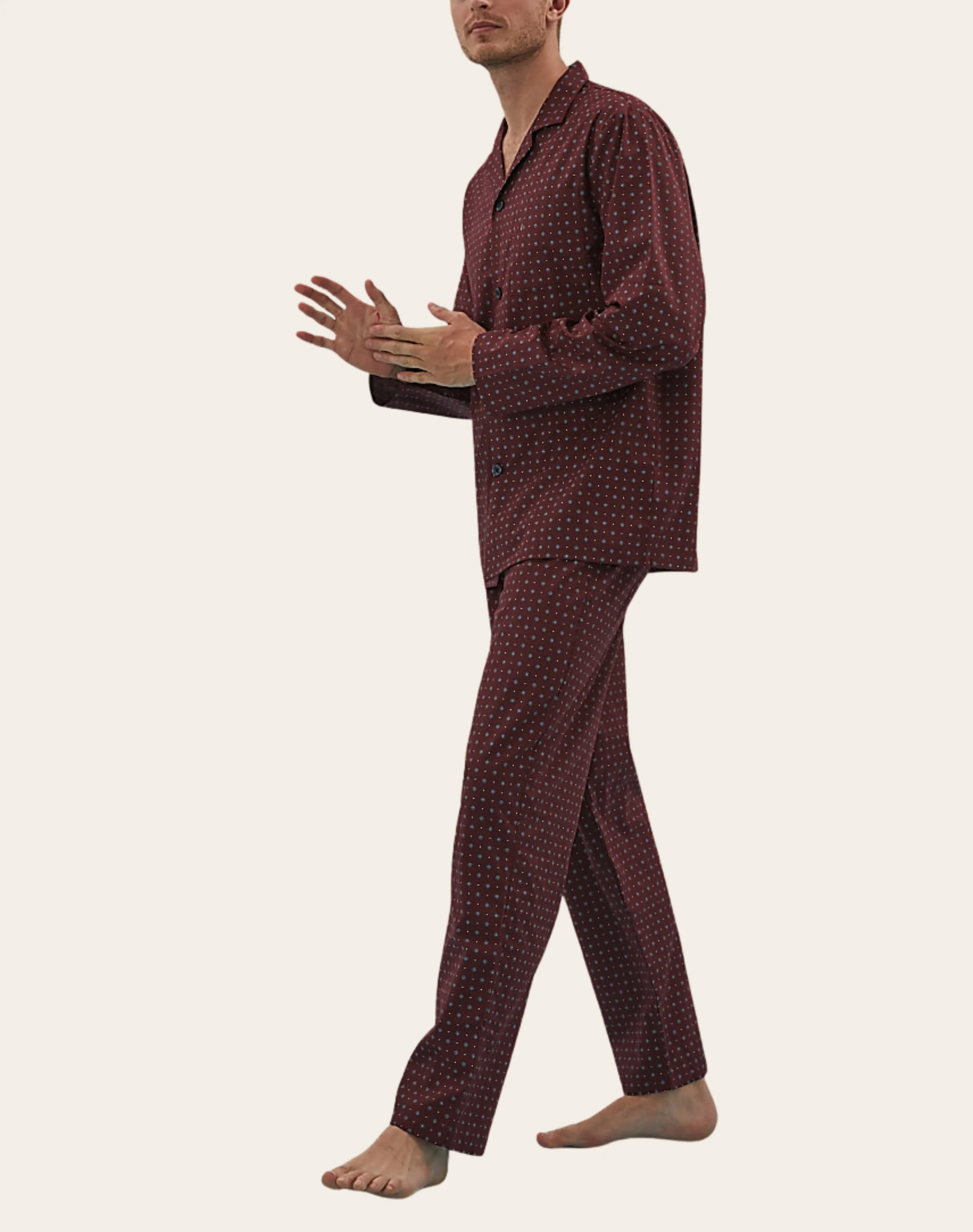 Wine Ember Buttoned Set